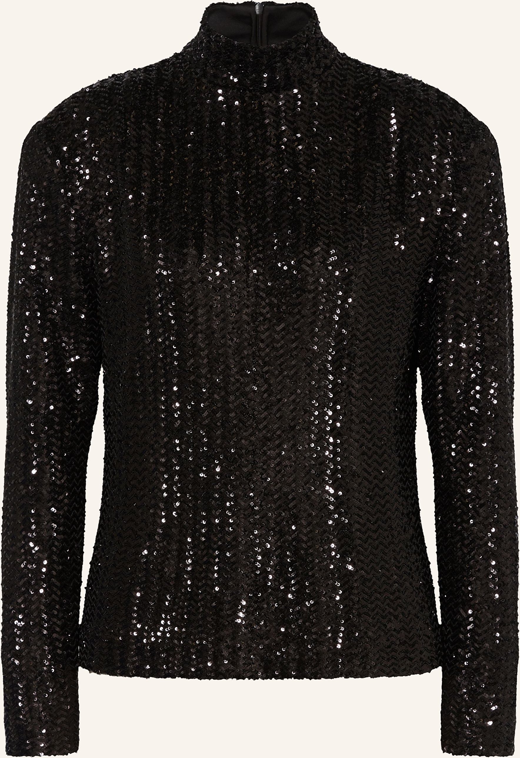 Thumbnail - Anine Bing Longsleeve Josephine Mit Pailletten schwarz