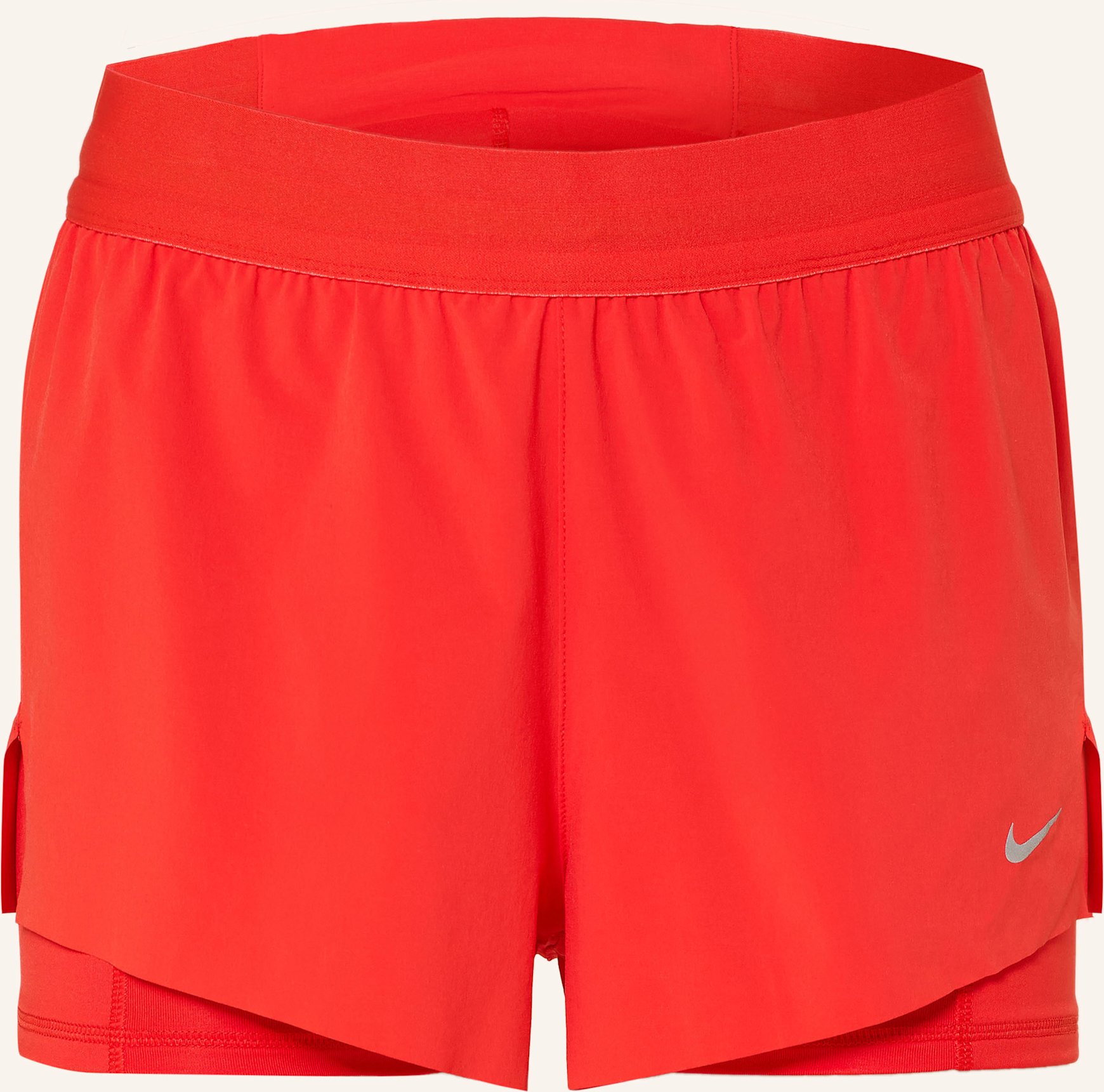 Nike 2-In-1-Laufshorts Dri-Fit Swift rot