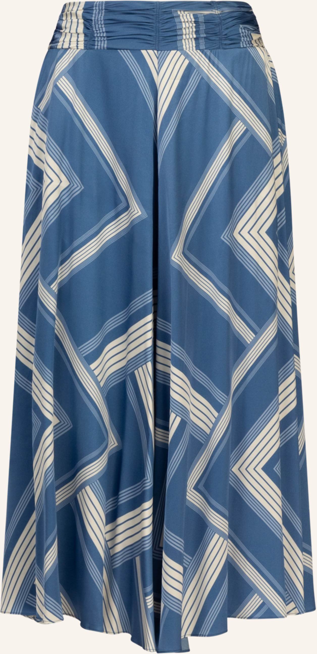 Mint & Mia Bedruckte Satin Hose blau