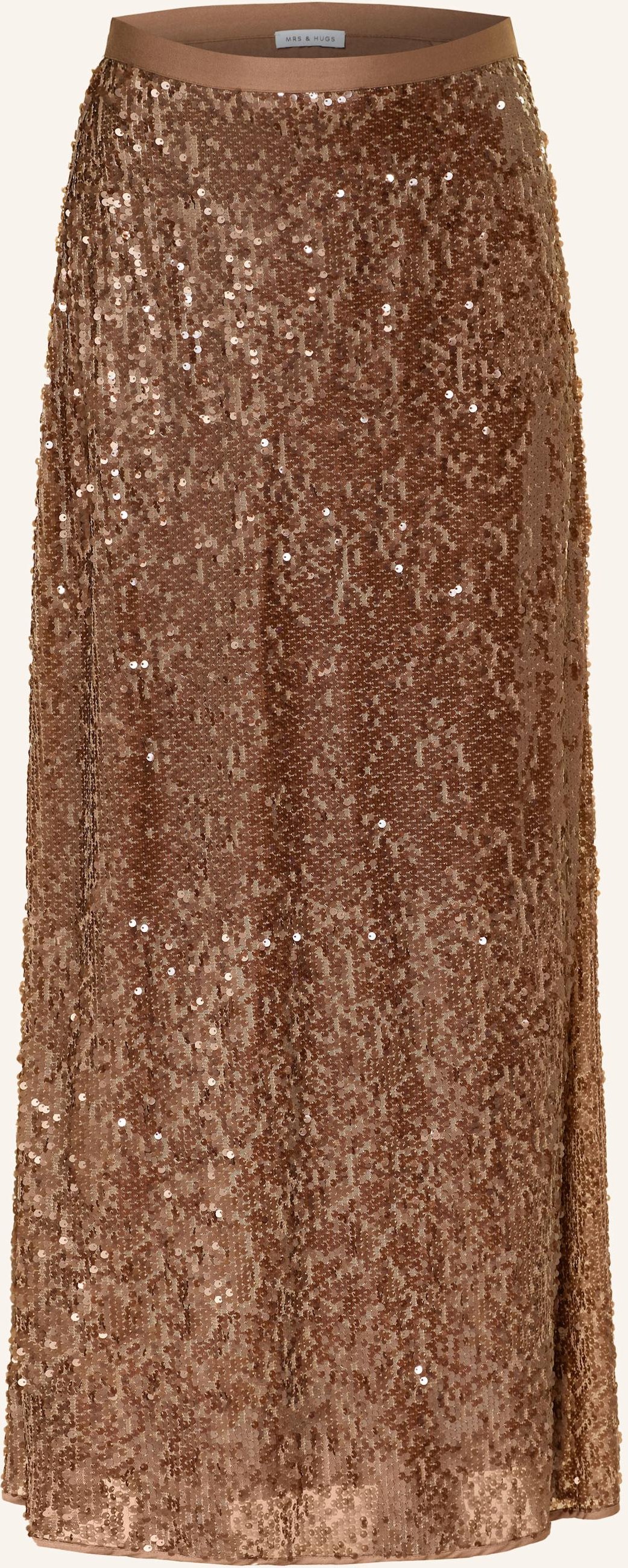 Mrs & Hugs Rock Mit Pailletten braun