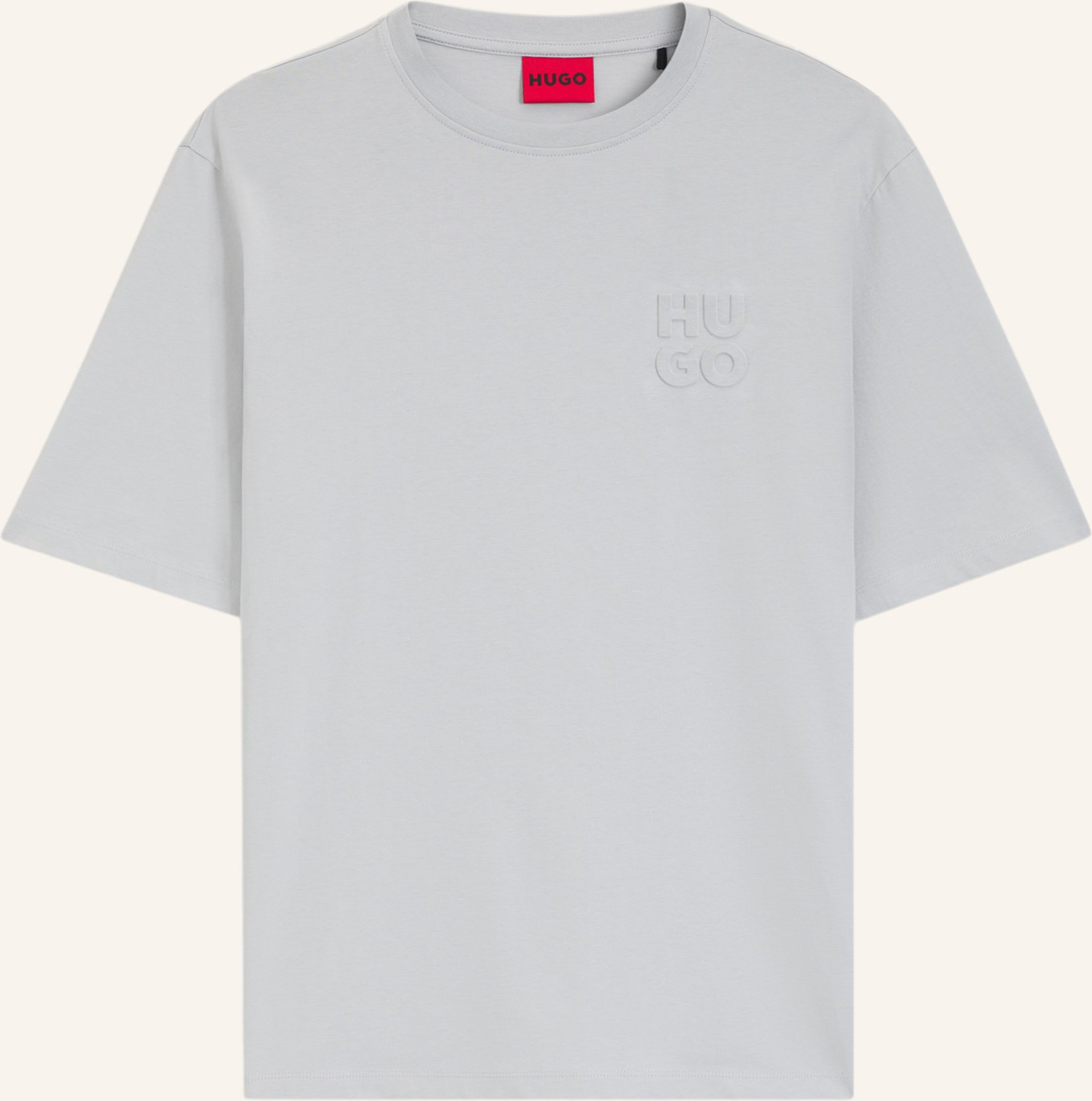 Thumbnail - Hugo T-Shirt Dleek_In Relaxed Fit grau