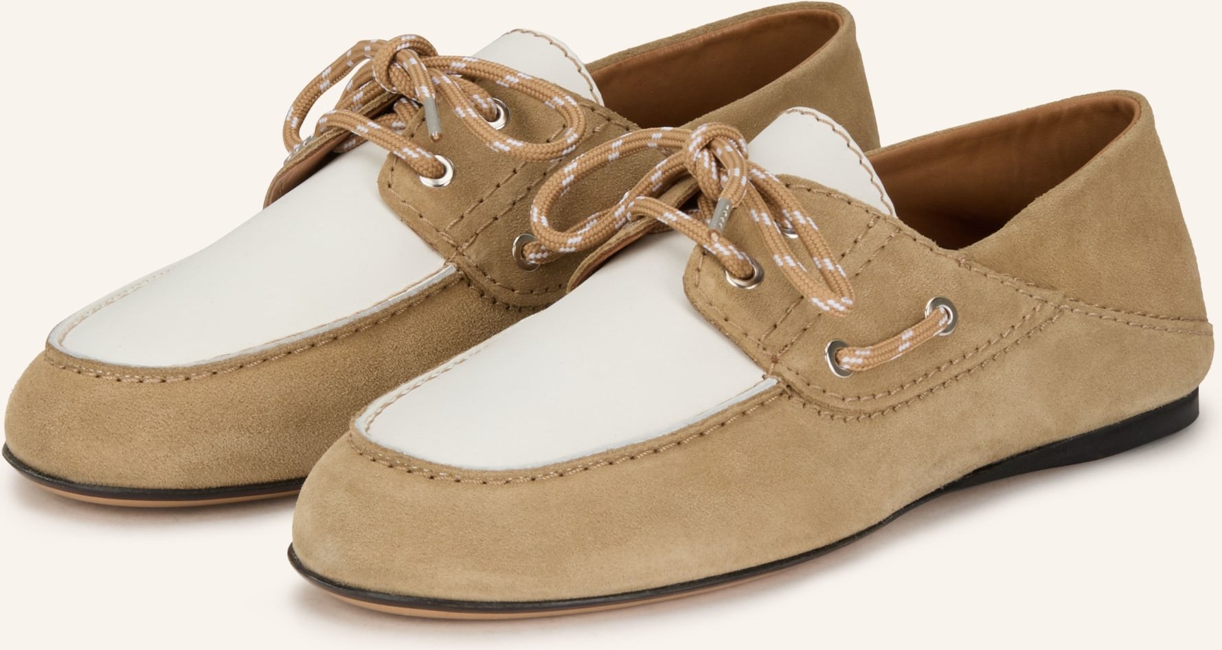 Sandro Bootsschuhe beige