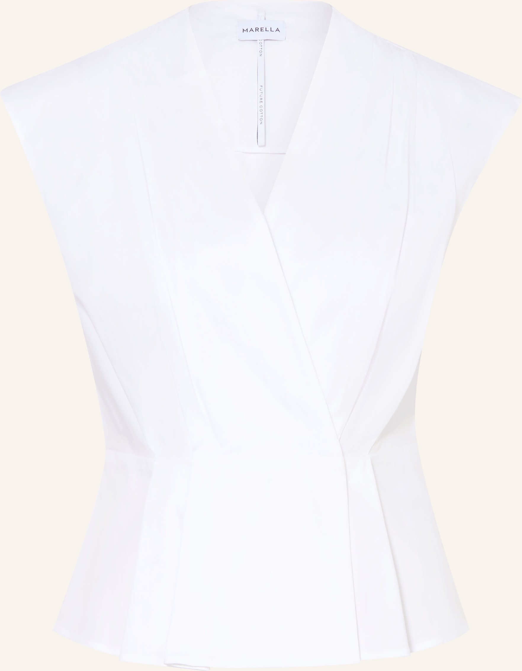 Marella Blusentop In Wickeloptik weiss