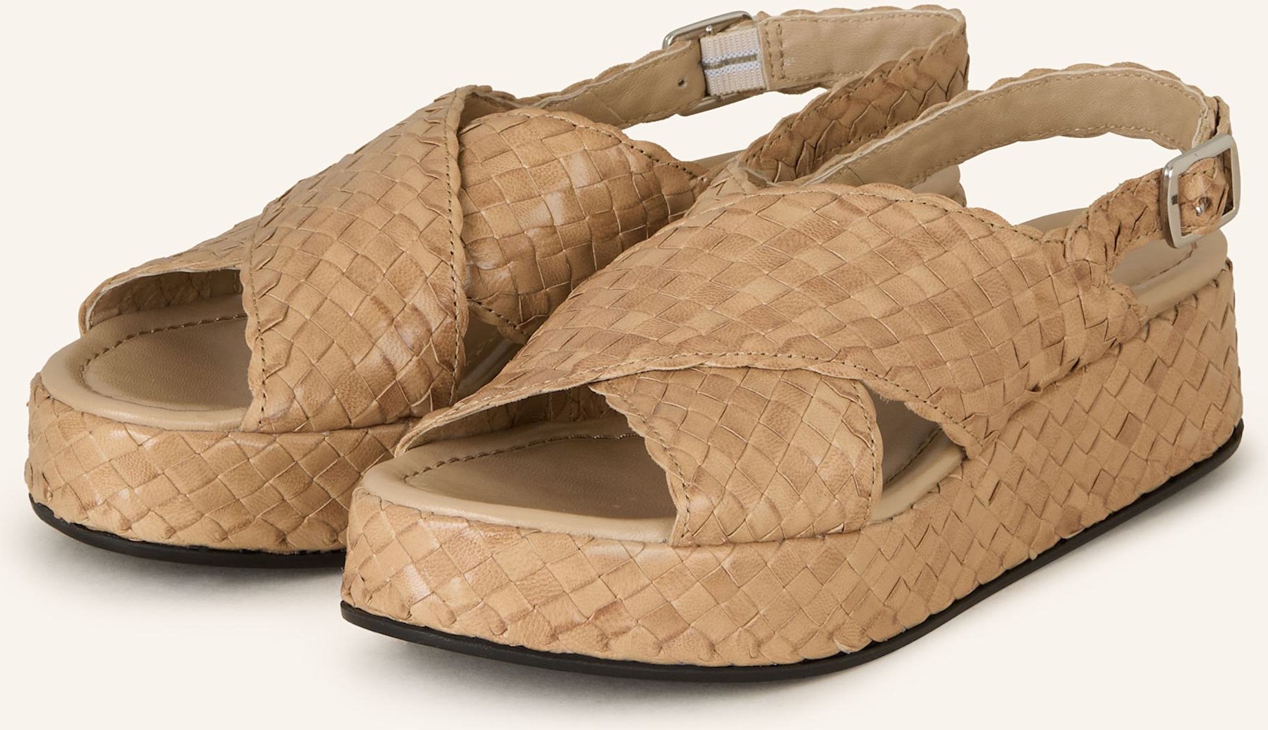 Pons Quintana Plateau-Sandalen Forli beige