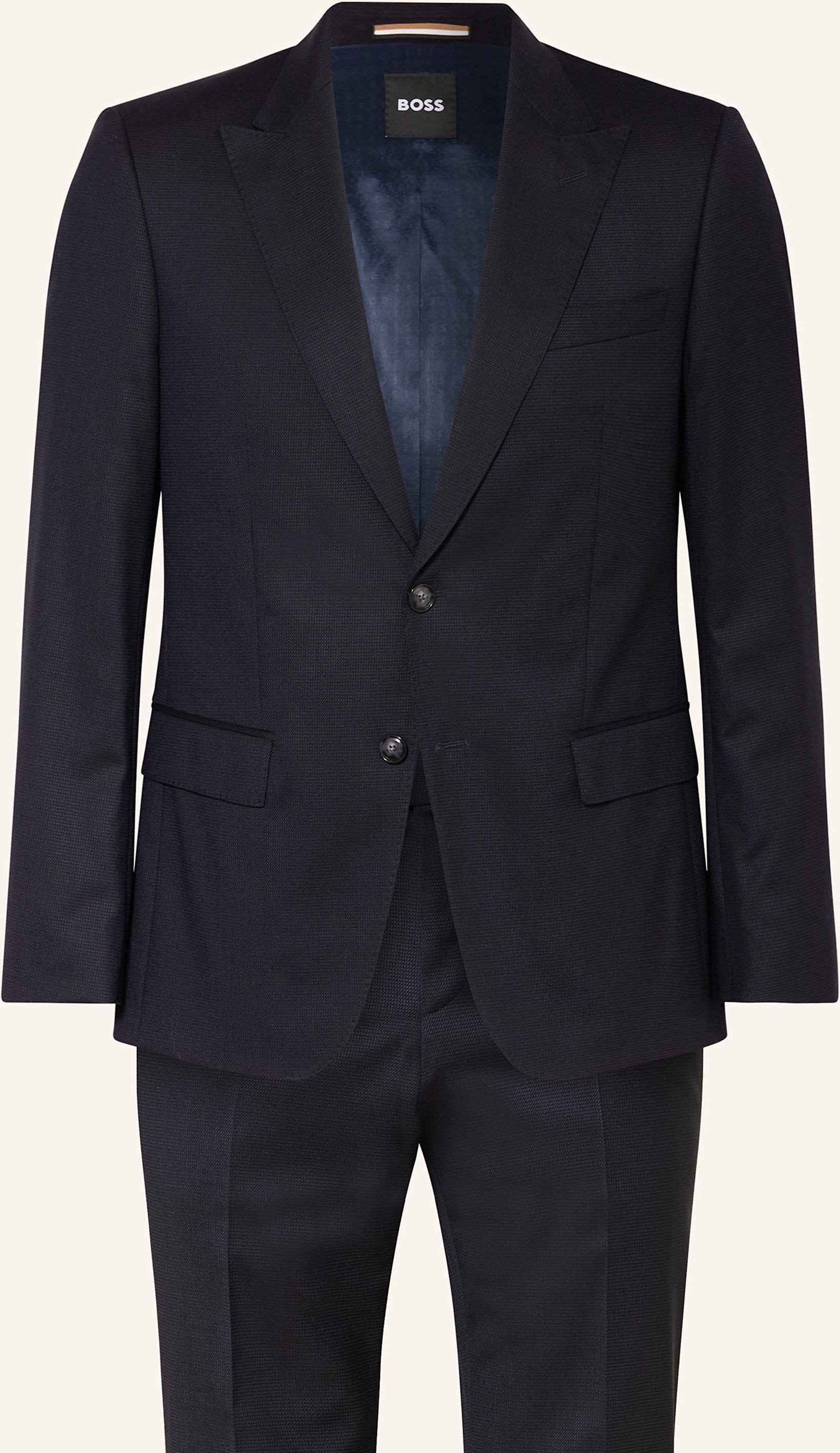 Boss Anzug Huge Slim Fit blau