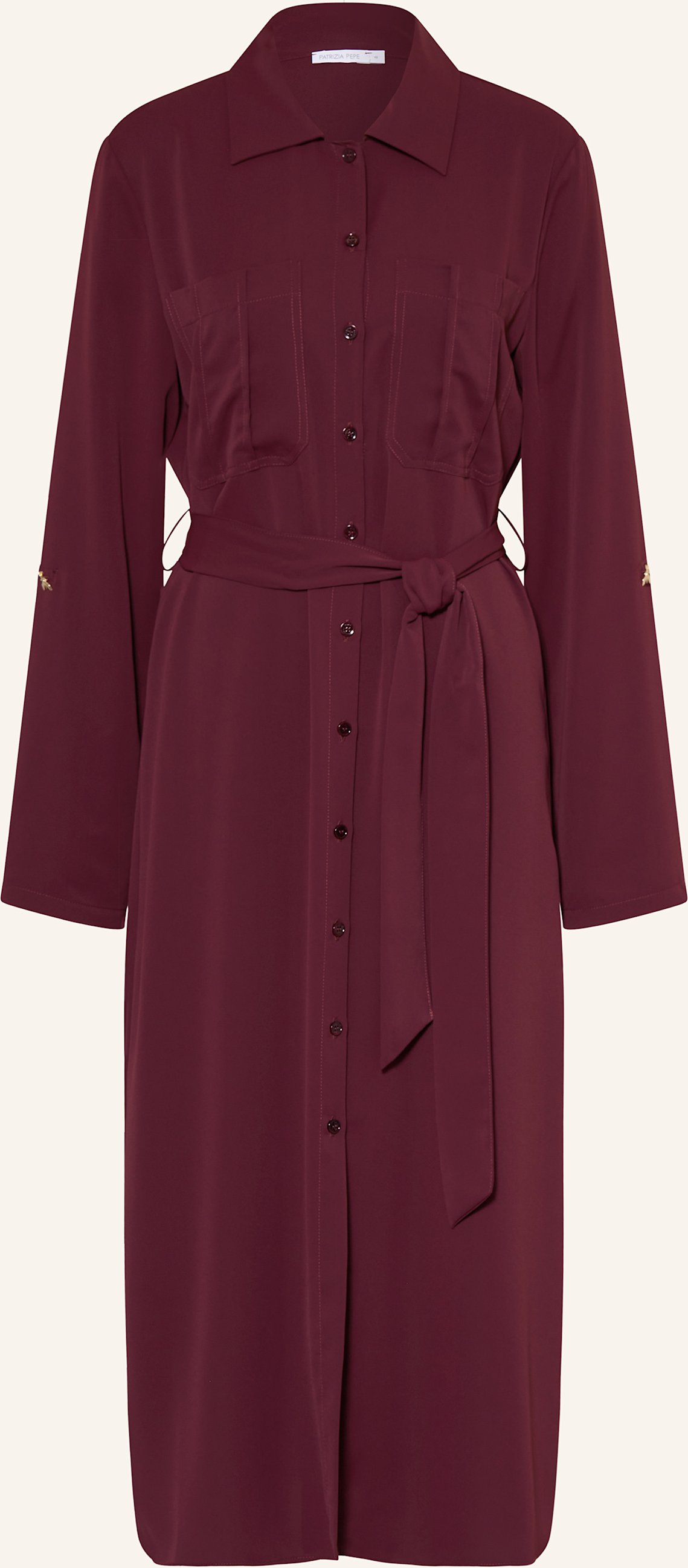 Thumbnail - Patrizia Pepe Hemdblusenkleid lila