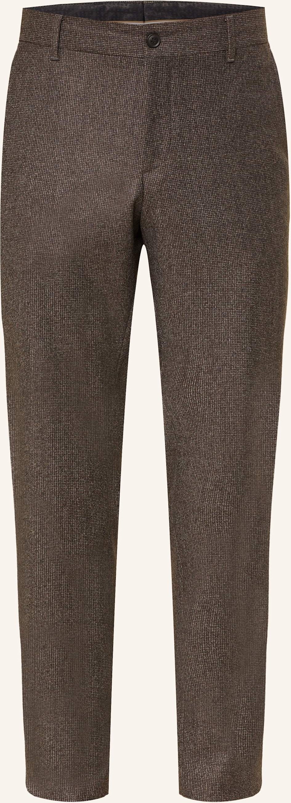 Boss Anzughose Genius Slim Fit braun