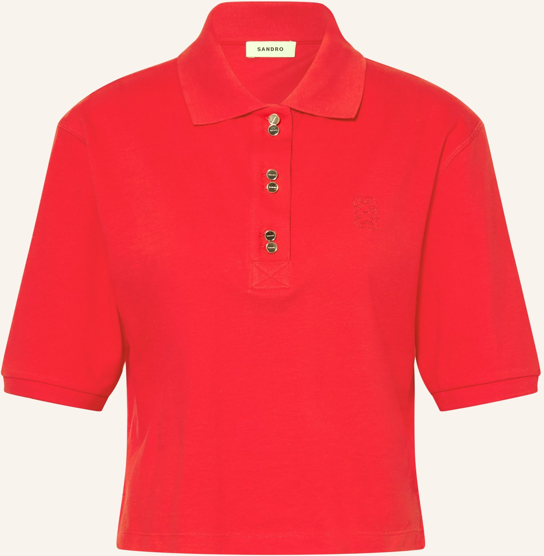 Sandro Piqué-Poloshirt rot