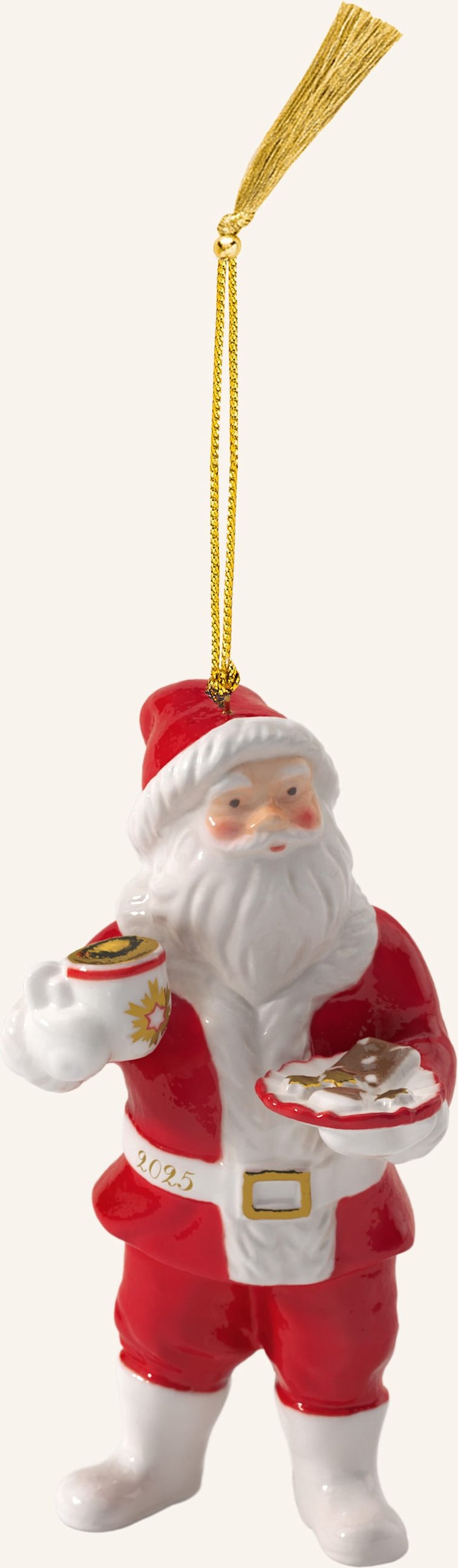 Thumbnail - Villeroy & Boch Ornament Santa 2025 Christmas Classics weiss