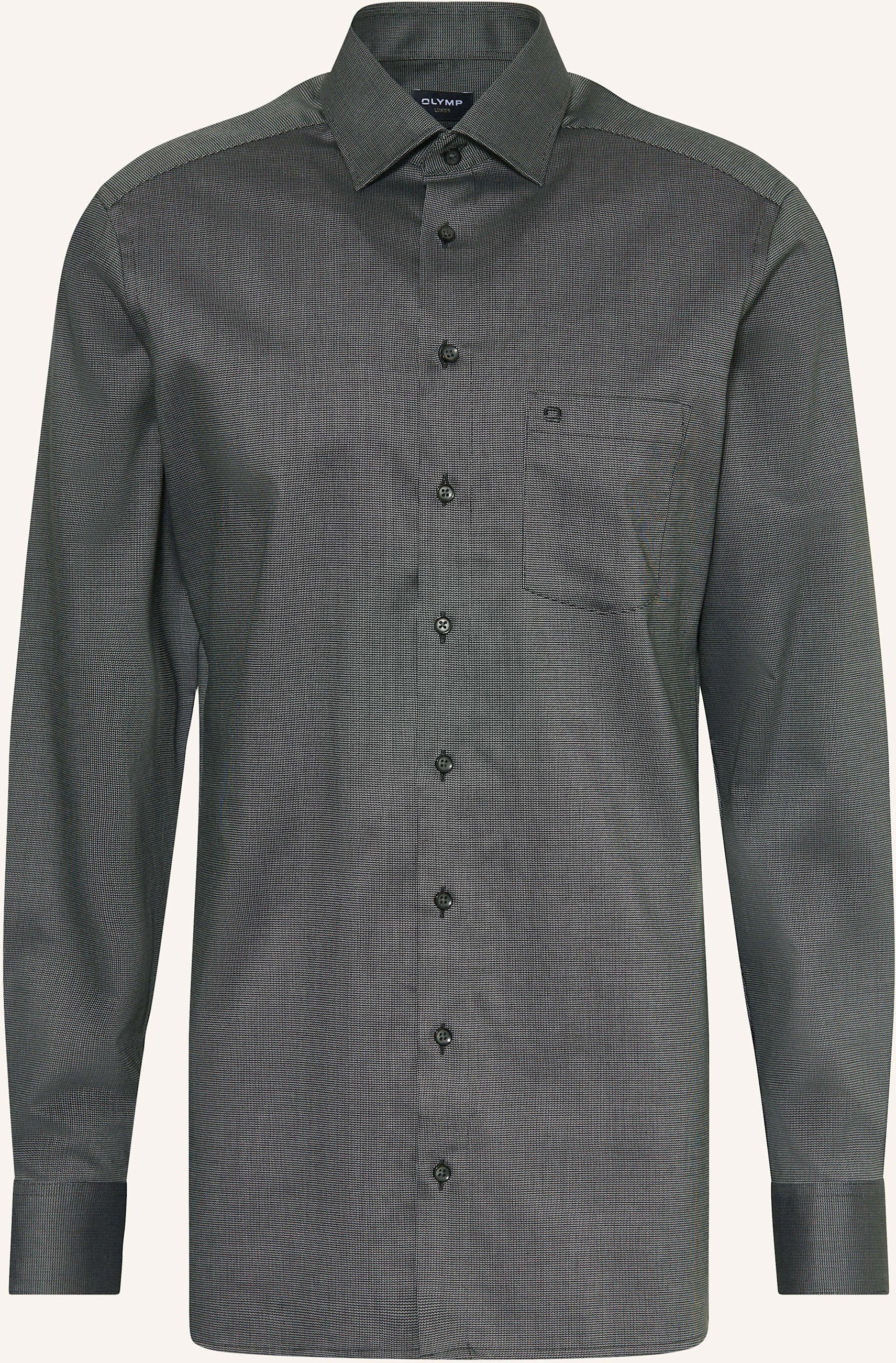Olymp Hemd Luxor Modern Fit Mit Extralangem Arm grau