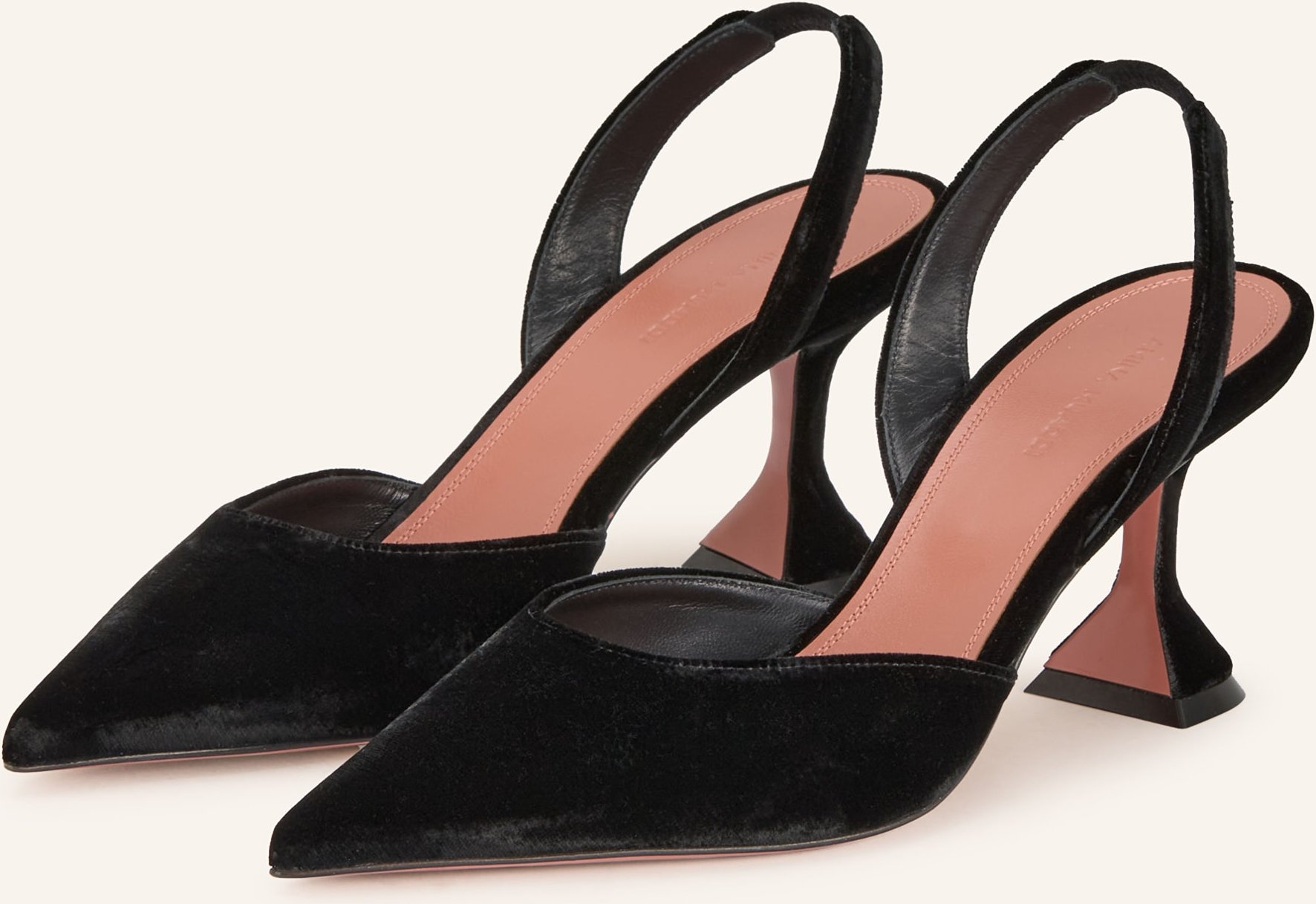 Thumbnail - Amina Muaddi Slingpumps Holli schwarz