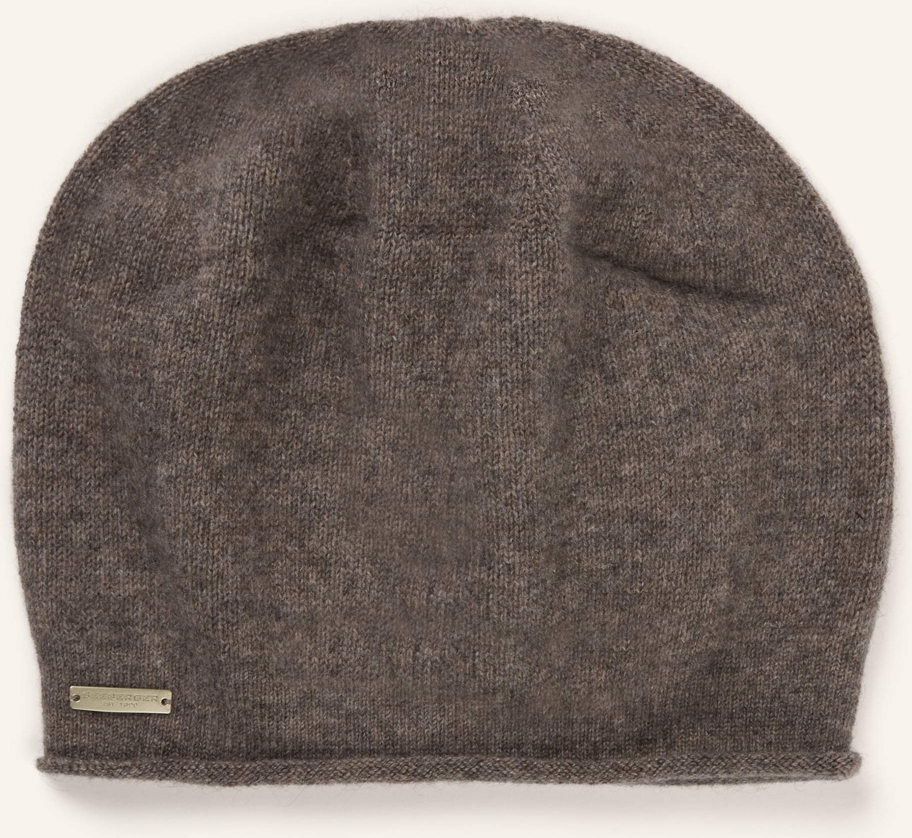 Seeberger Cashmere-Mütze Baske beige