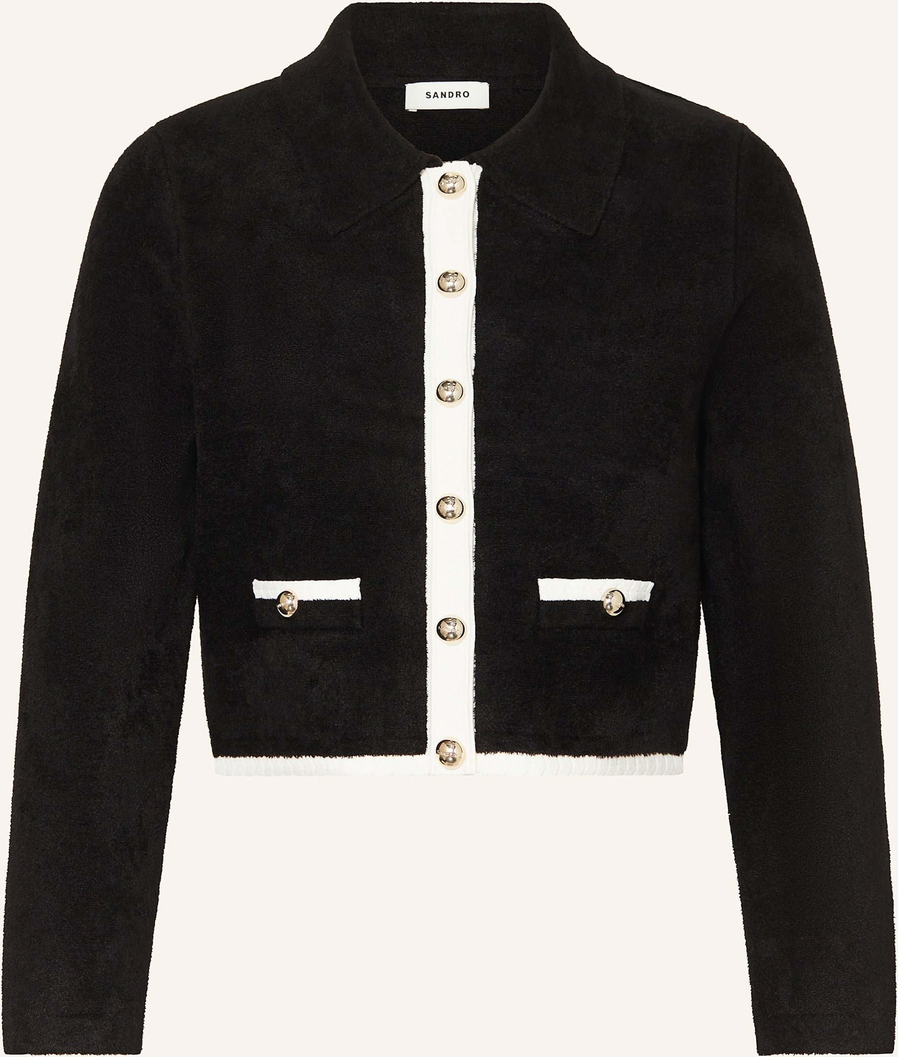 Sandro Strickjacke schwarz