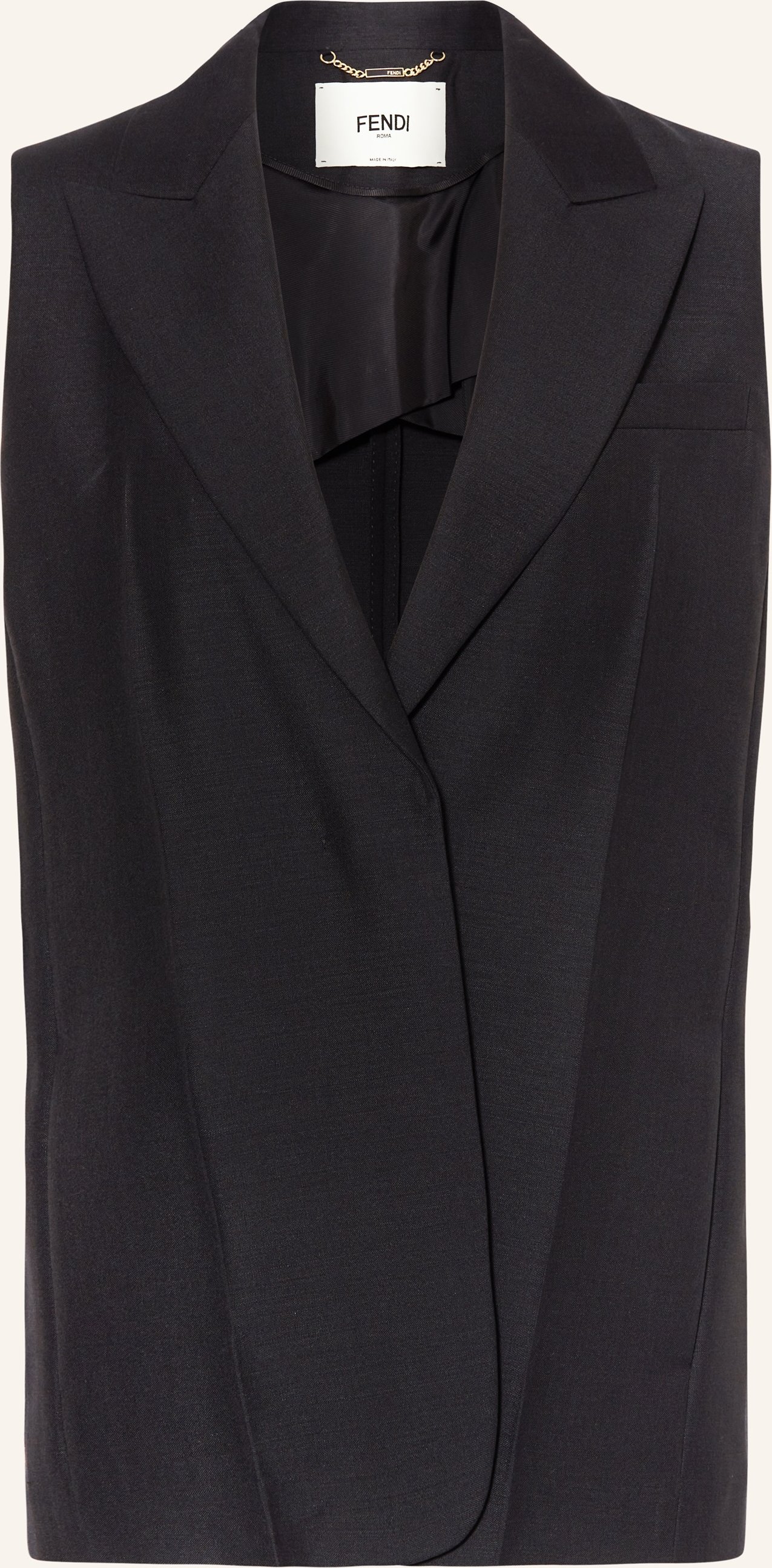 Fendi Blazerweste Mit Mohair schwarz