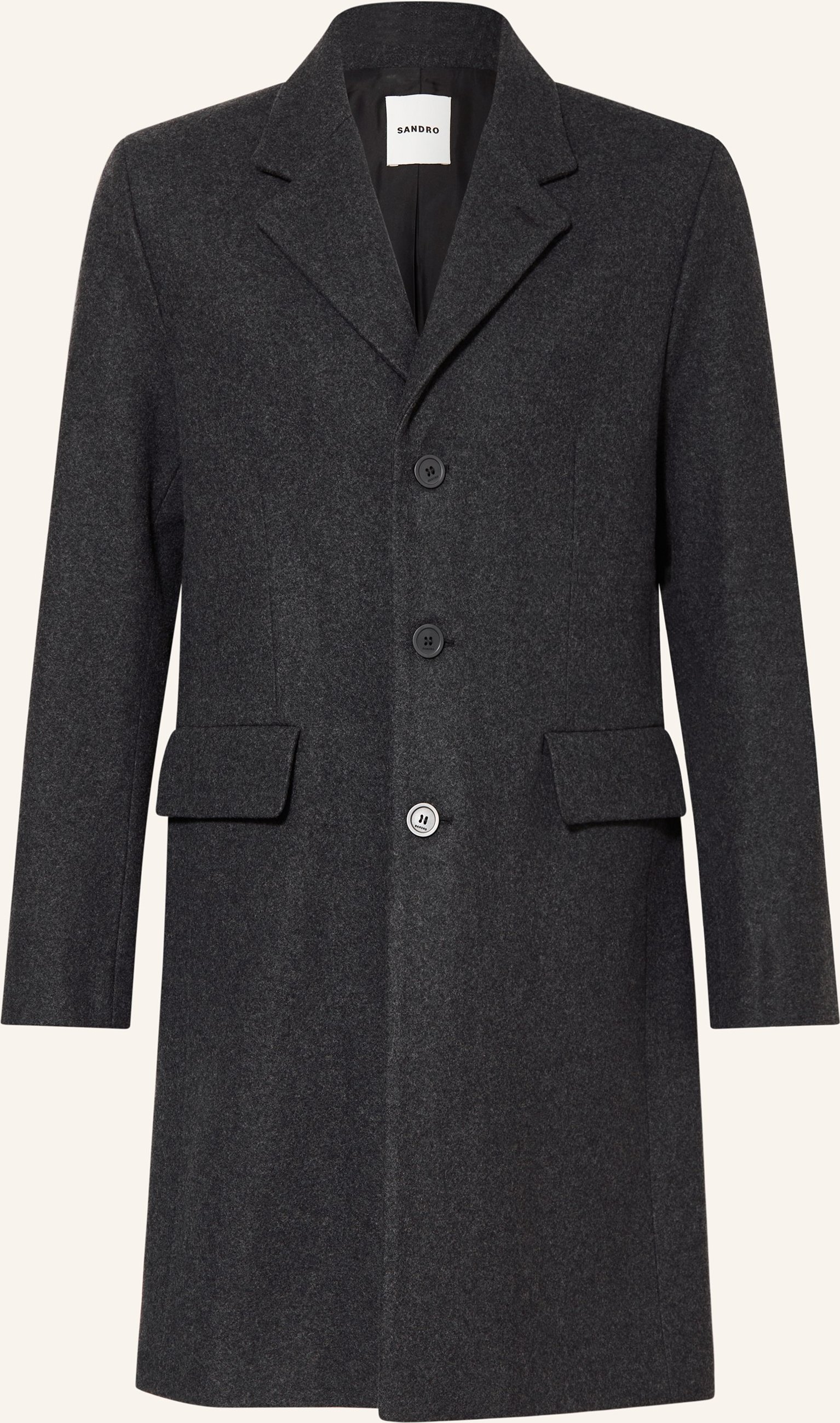 Sandro Wollmantel grau