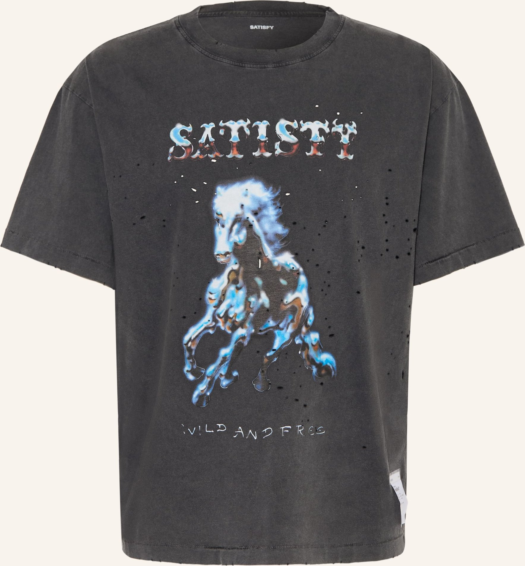 Satisfy Laufshirt Mothtech schwarz