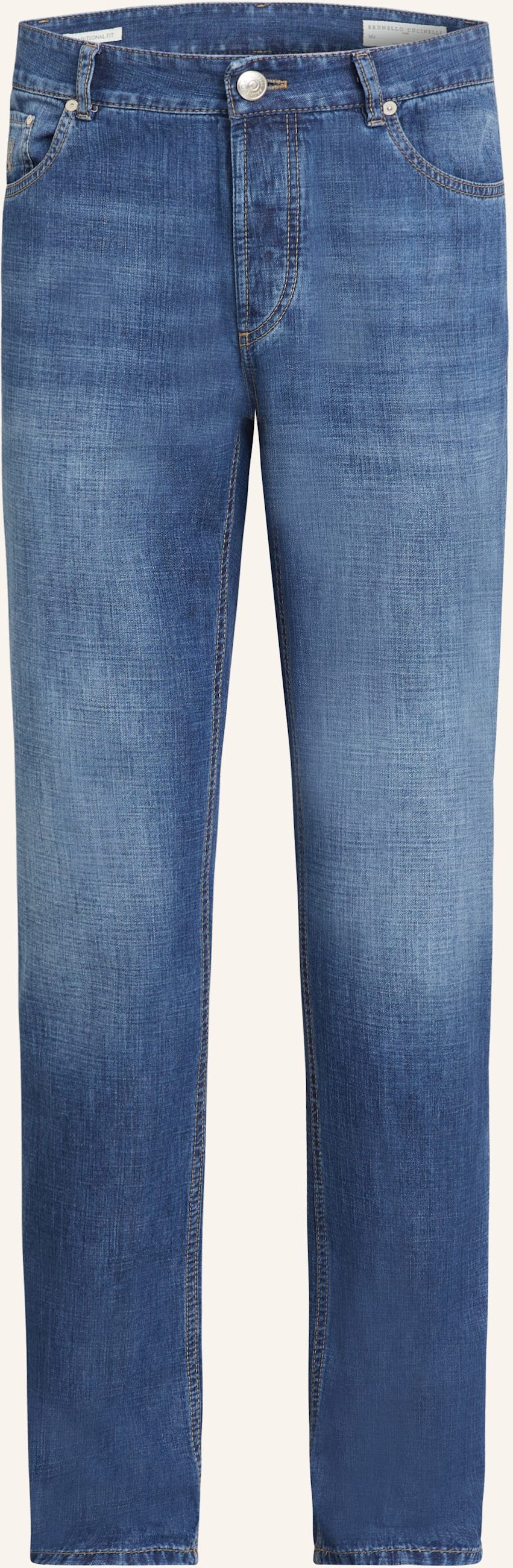 Thumbnail - Brunello Cucinelli Jeans Regular Fit blau