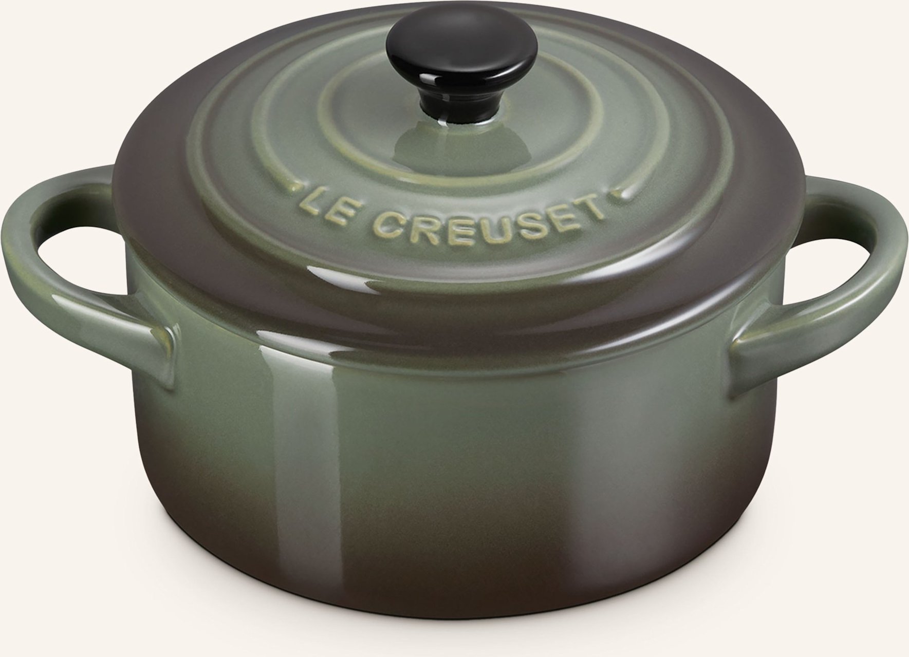 Le Creuset Mini-Cocotte gruen