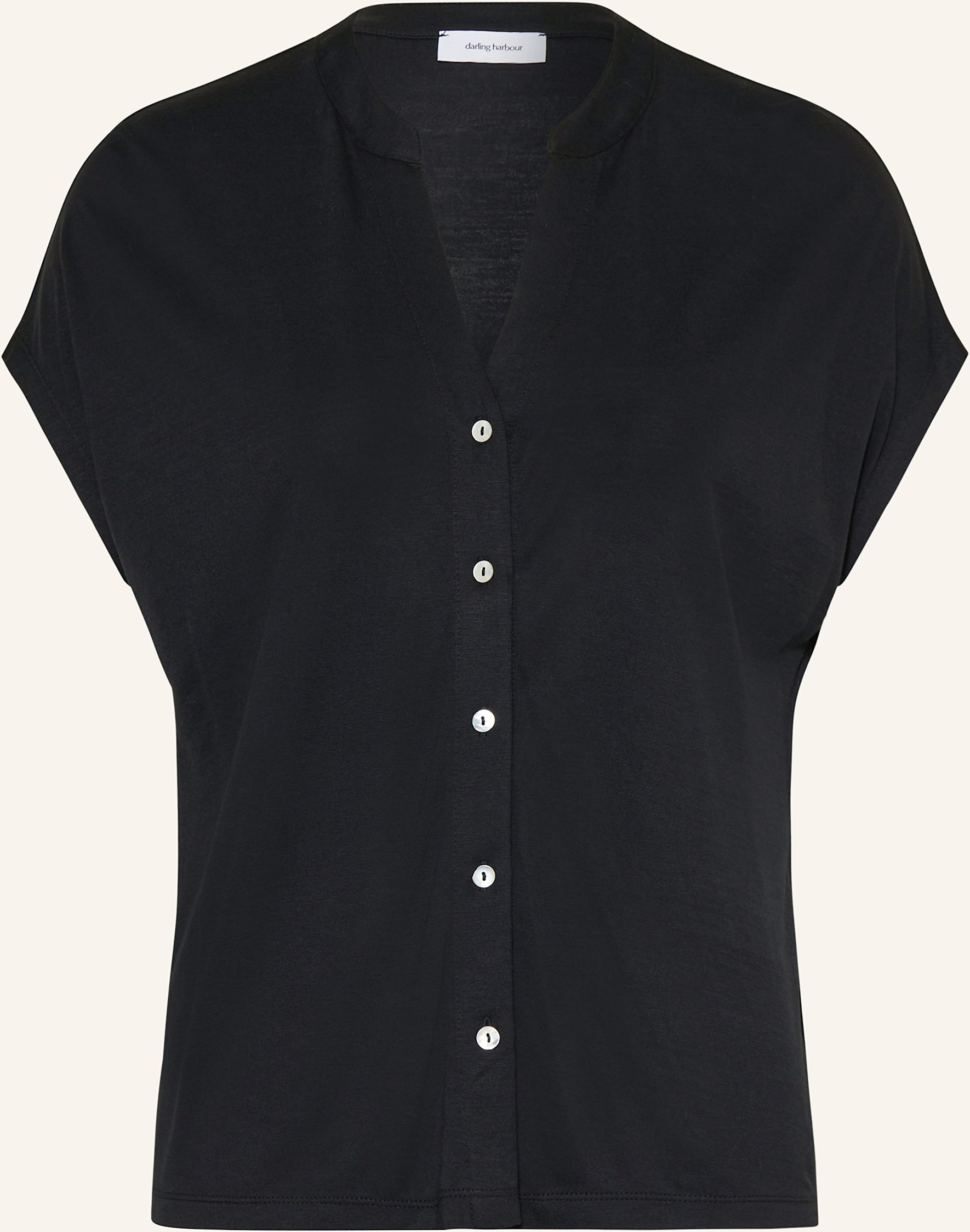 Thumbnail - Darling Harbour Jerseybluse schwarz