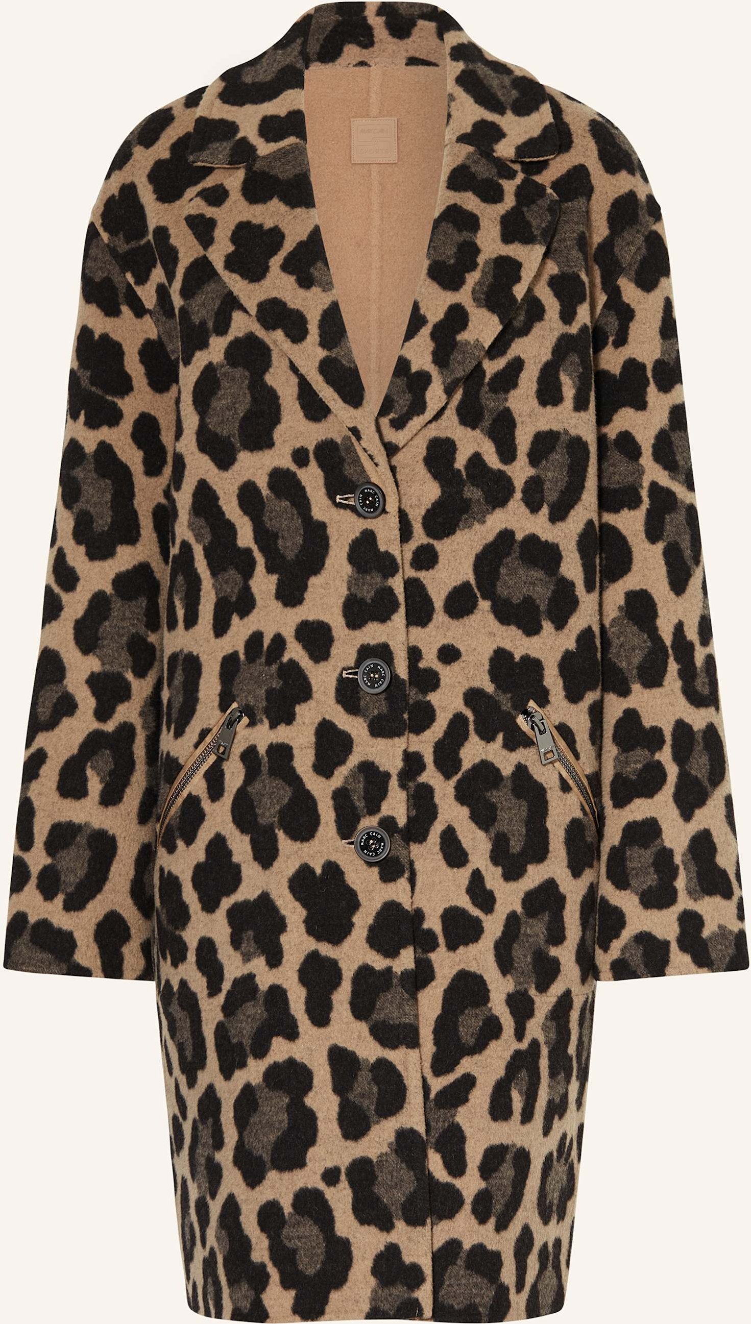 Marc Cain Wollmantel Zum Wenden braun