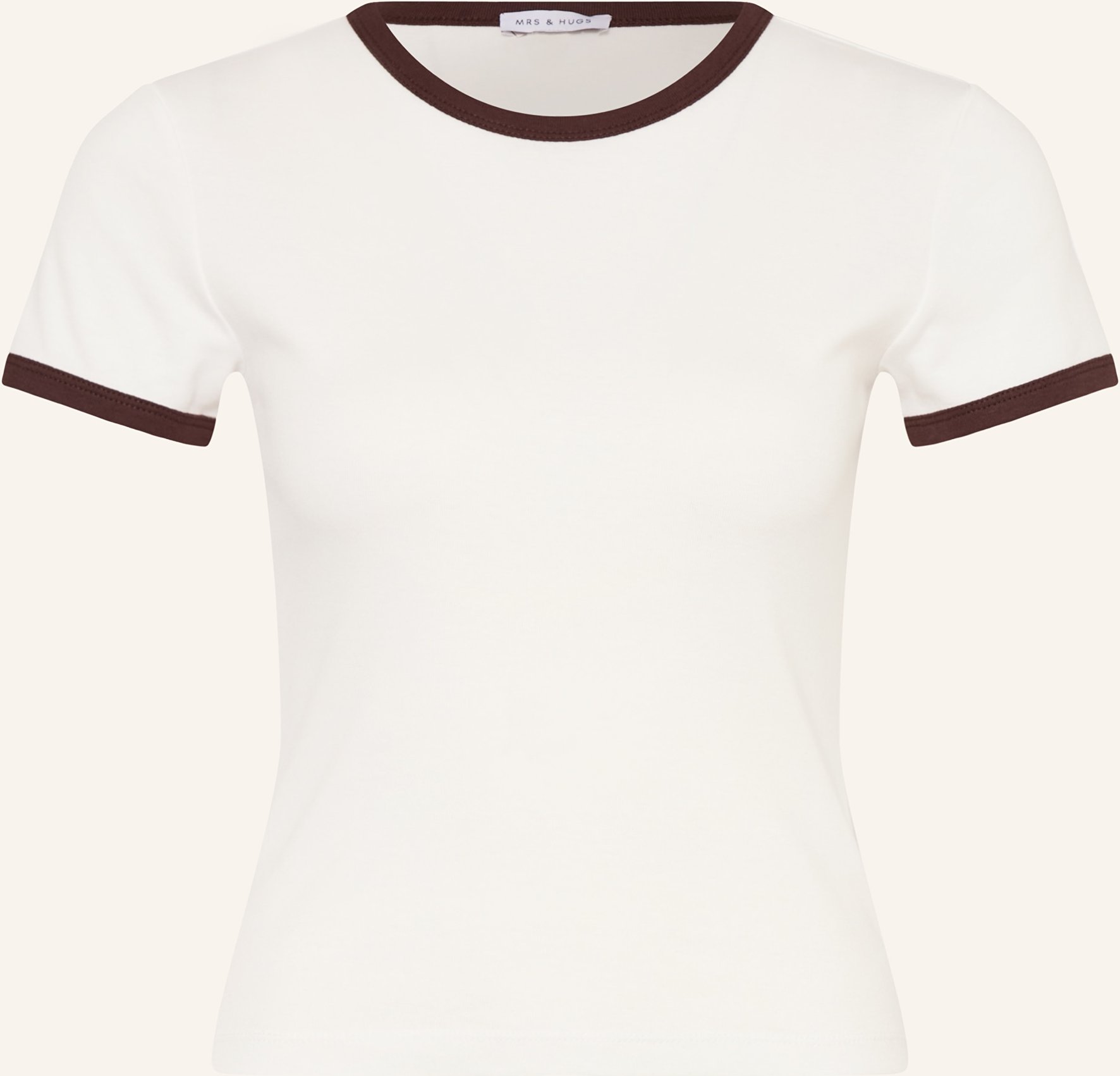 Mrs & Hugs T-Shirt weiss