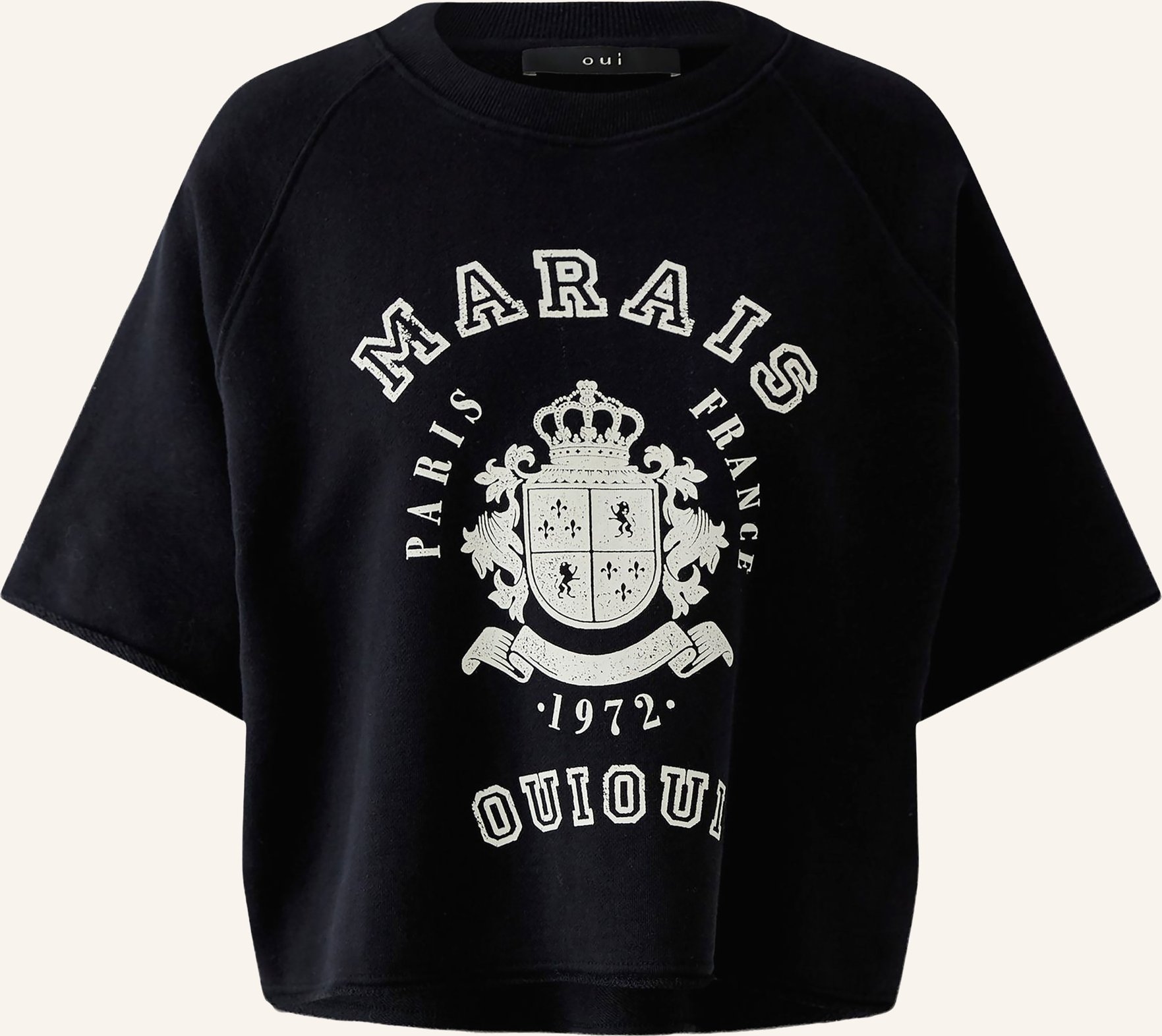 Oui Sweatshirt schwarz