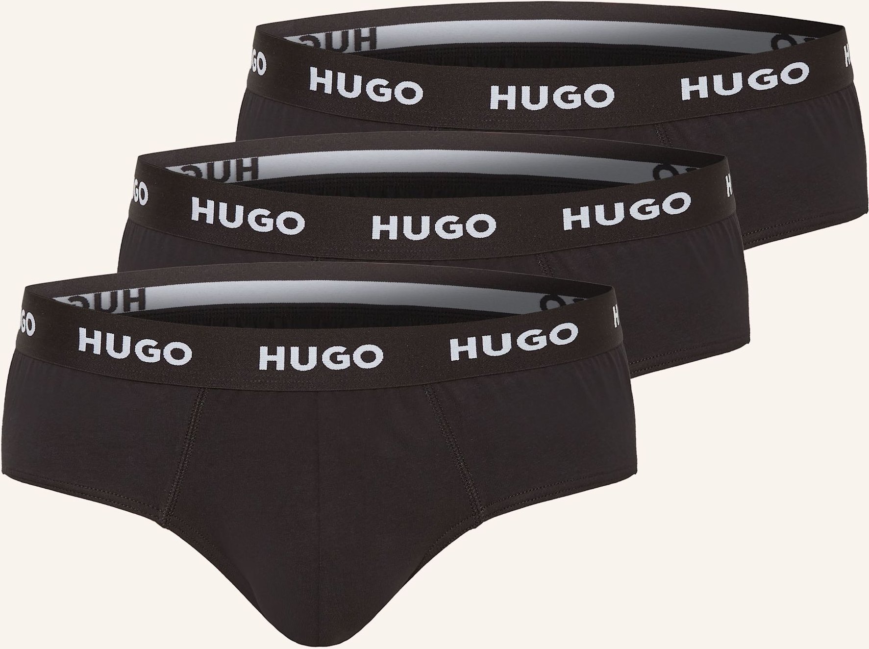 Thumbnail - Hugo 3er-Pack Slips schwarz