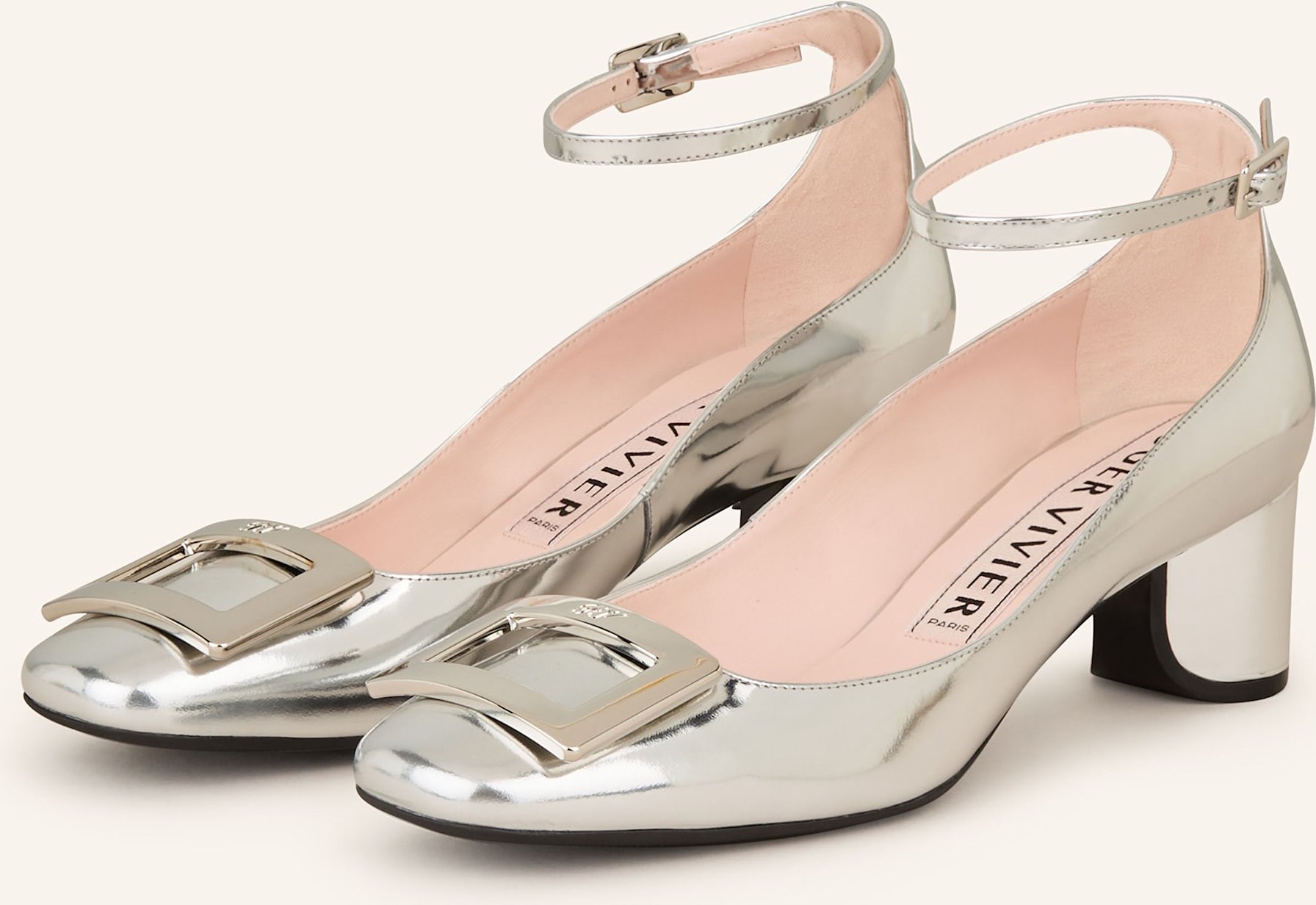 Roger Vivier Slingpumps U Look silber