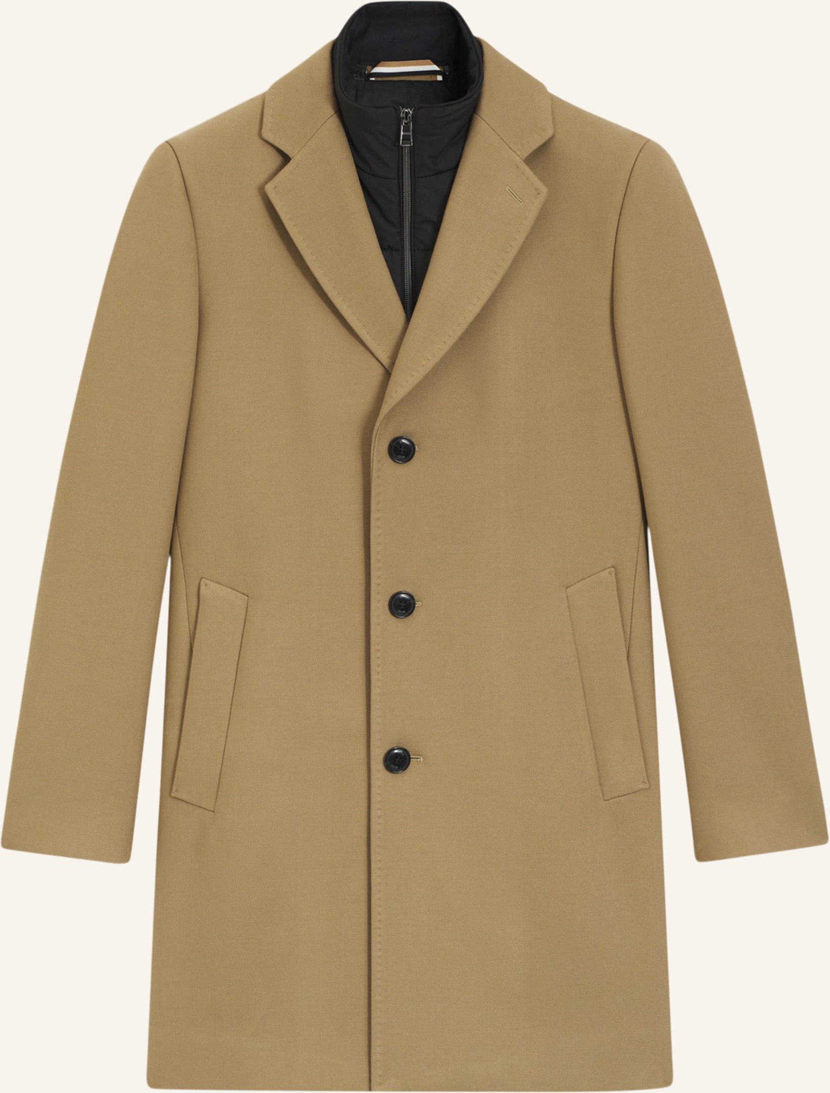 Boss Klassischer Mantel H-Hyde-Bib-254 Slim Fit gruen