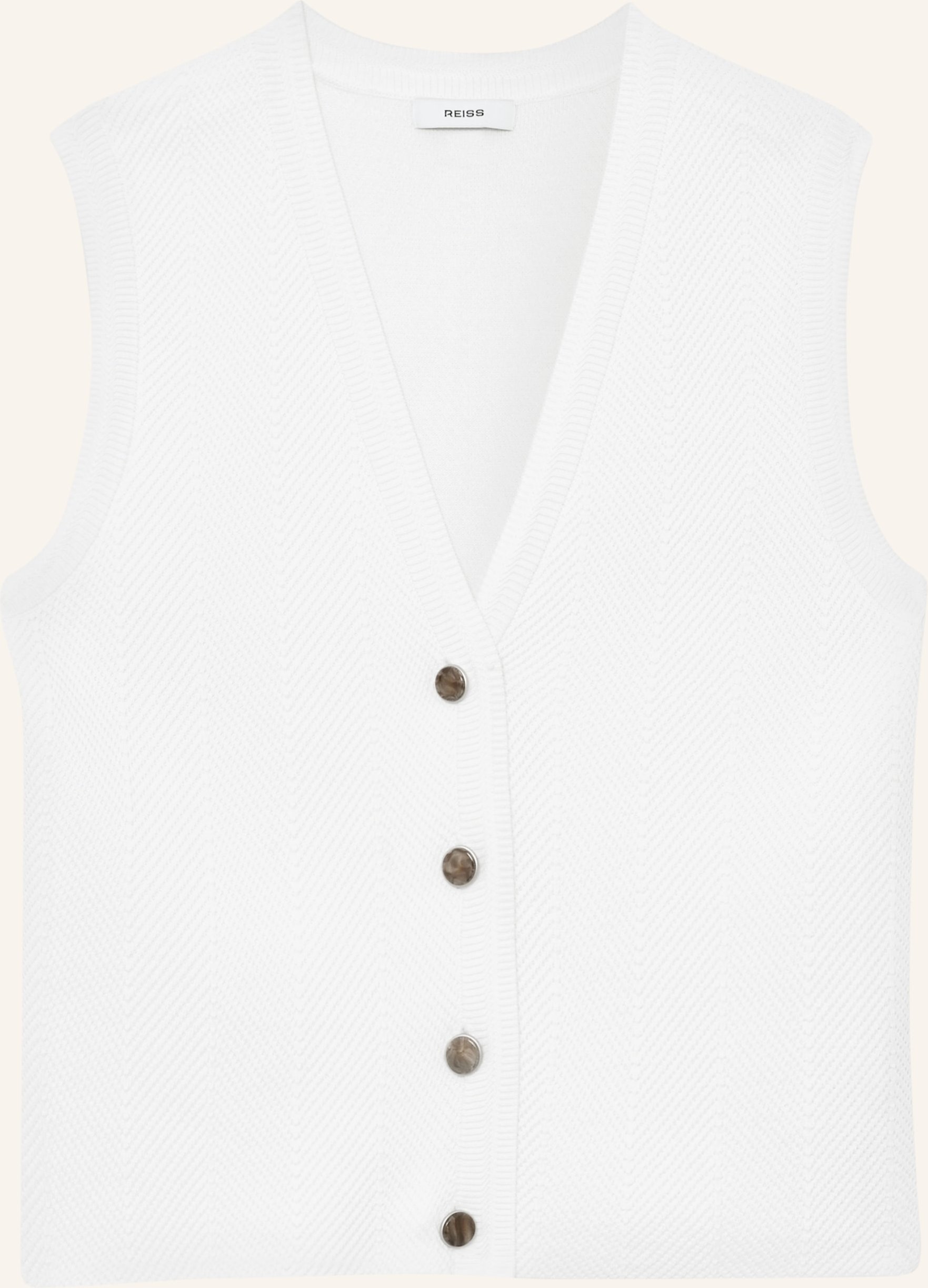 Reiss Strickweste Ria weiss
