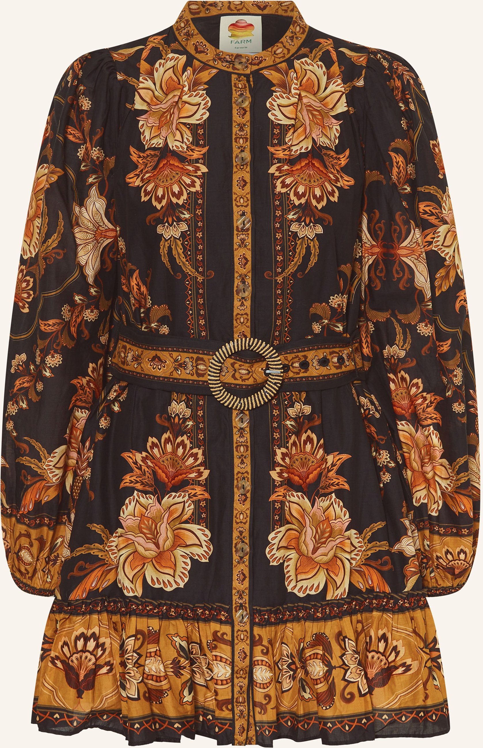 Farm Rio Kleid Majestic Garden schwarz