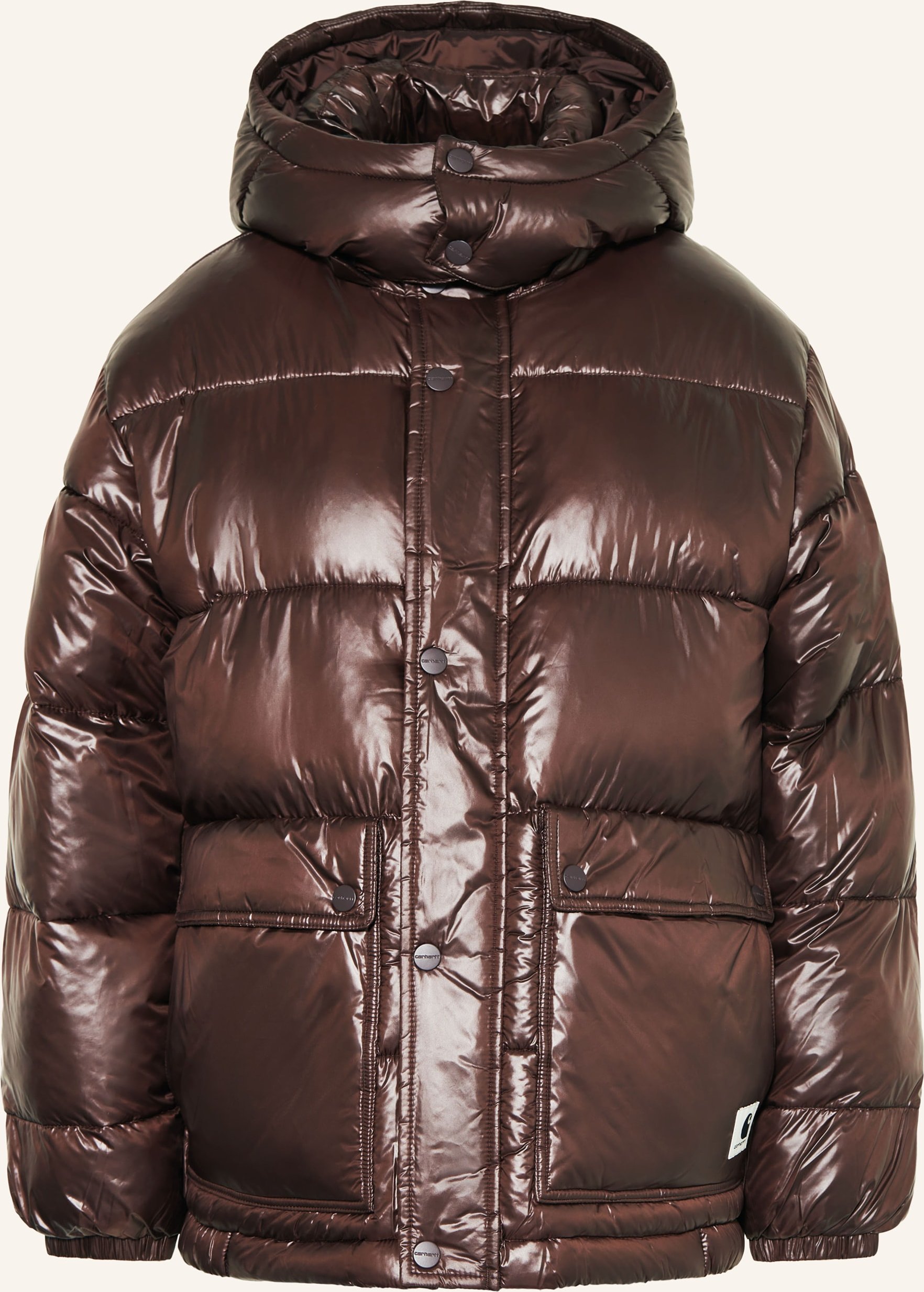 Carhartt Wip Steppjacke Benson Mit Abnehmbarer Kapuze braun