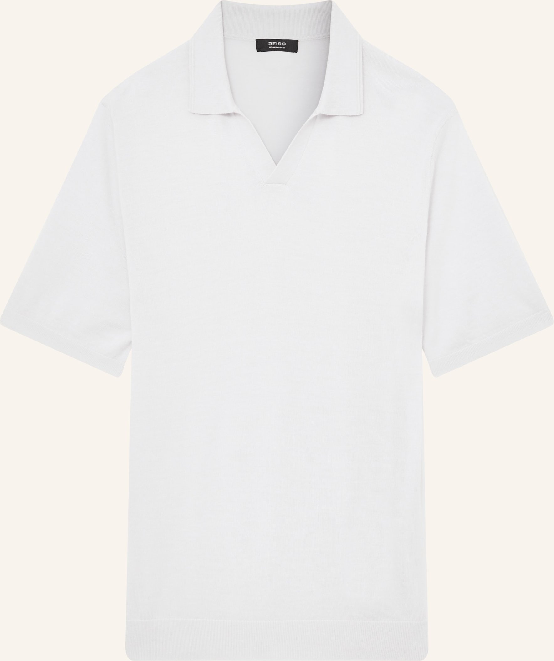 Reiss Strick-Poloshirt Duchie Aus Merinowolle blau