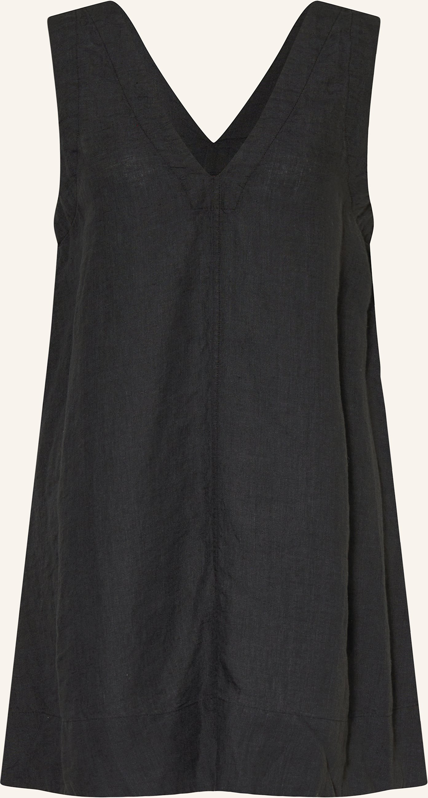 Selected Femme Leinenkleid schwarz