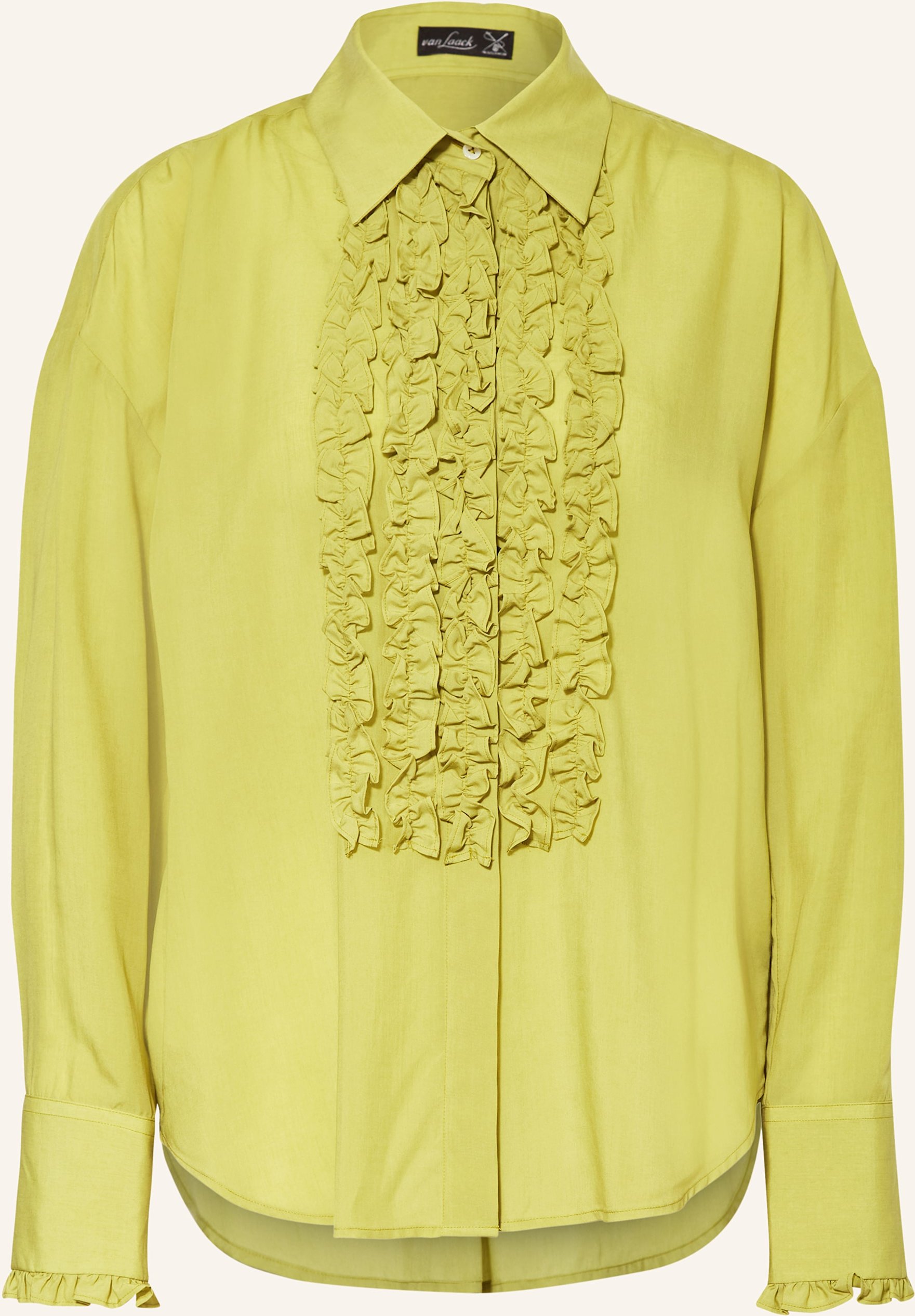 Van Laack Hemdbluse Vl-Bilani-Xx Mit Rüschen gruen