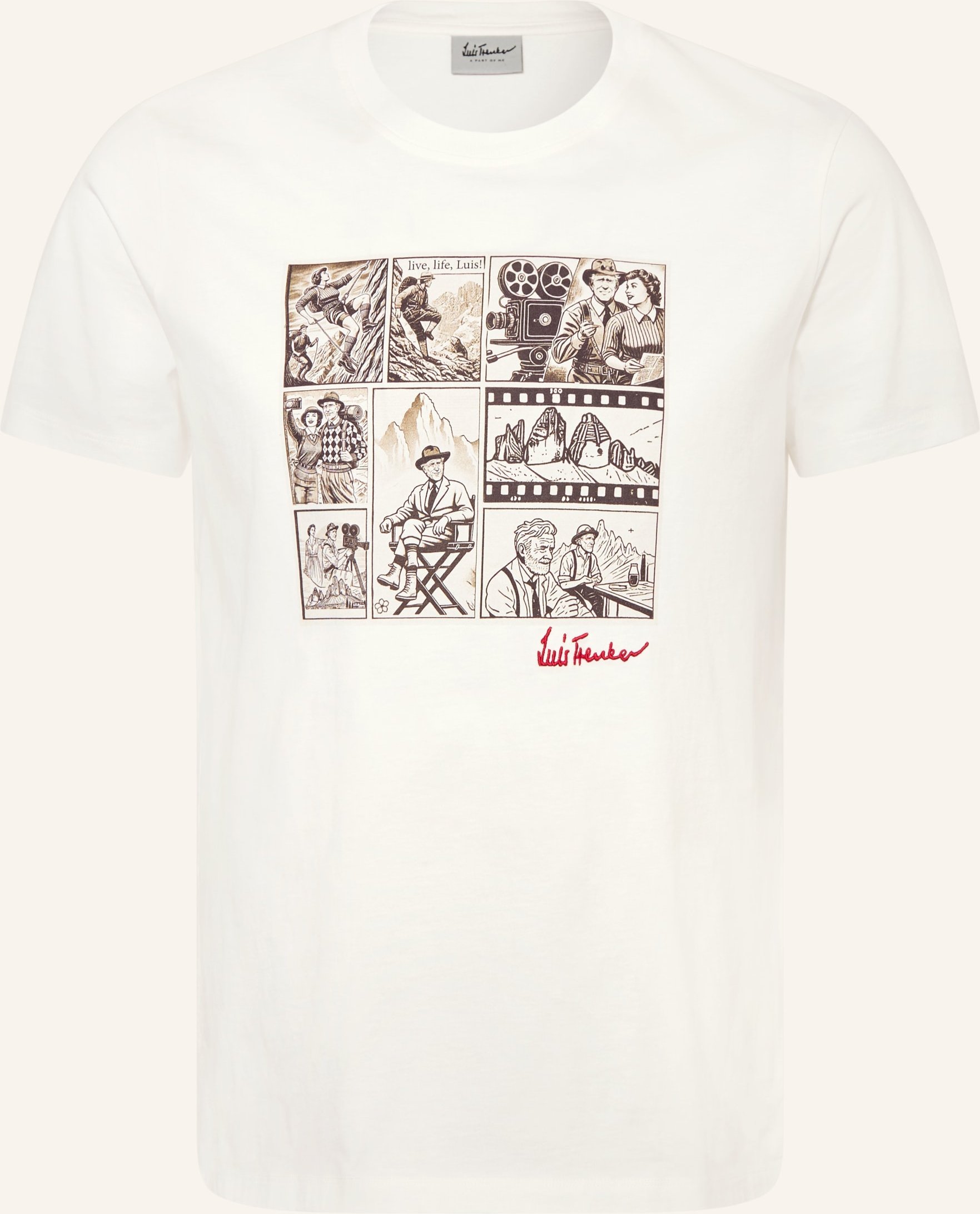Luis Trenker T-Shirt Lucomic weiss