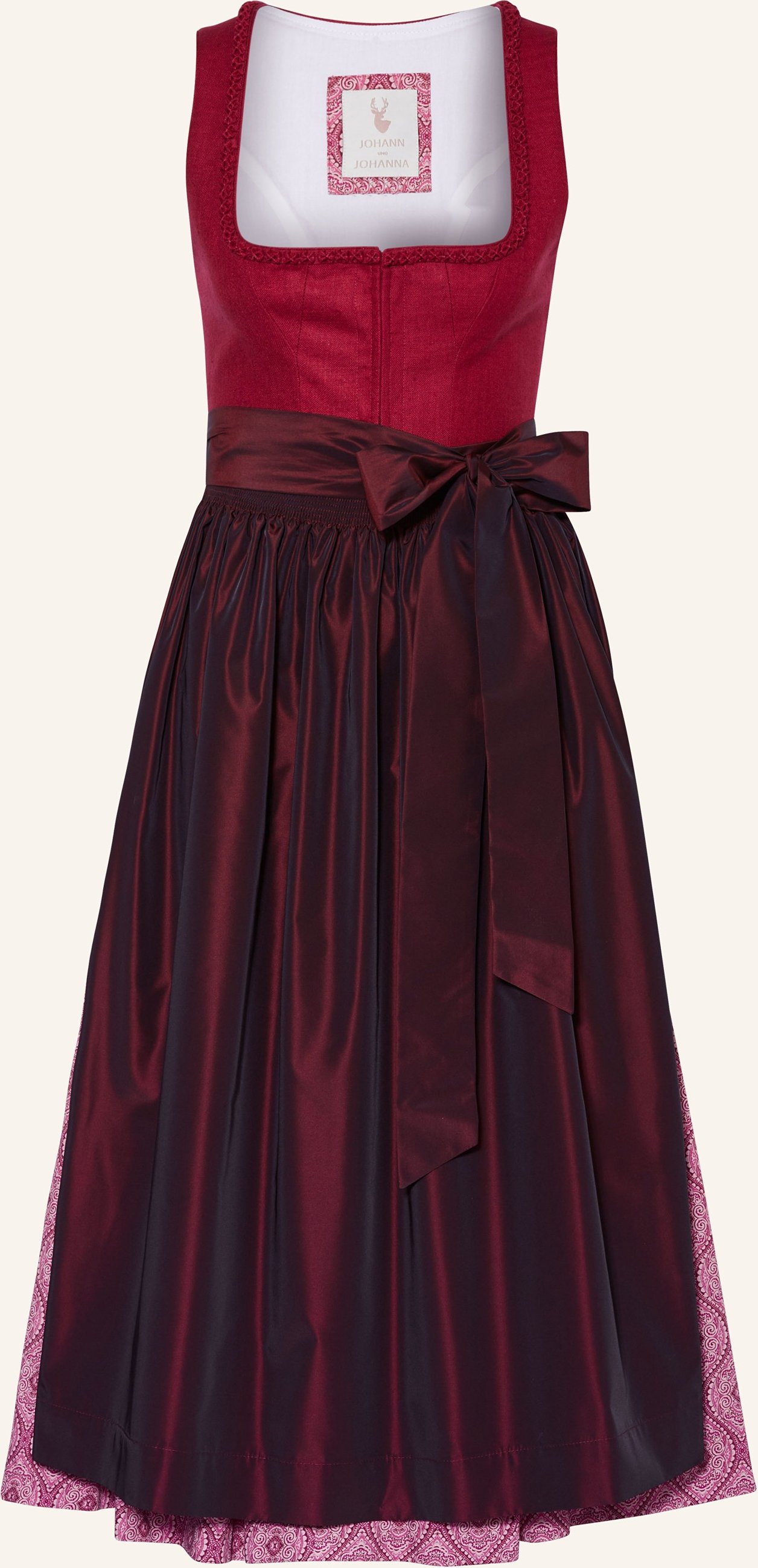 Johann & Johanna Dirndl Mit Seide rot