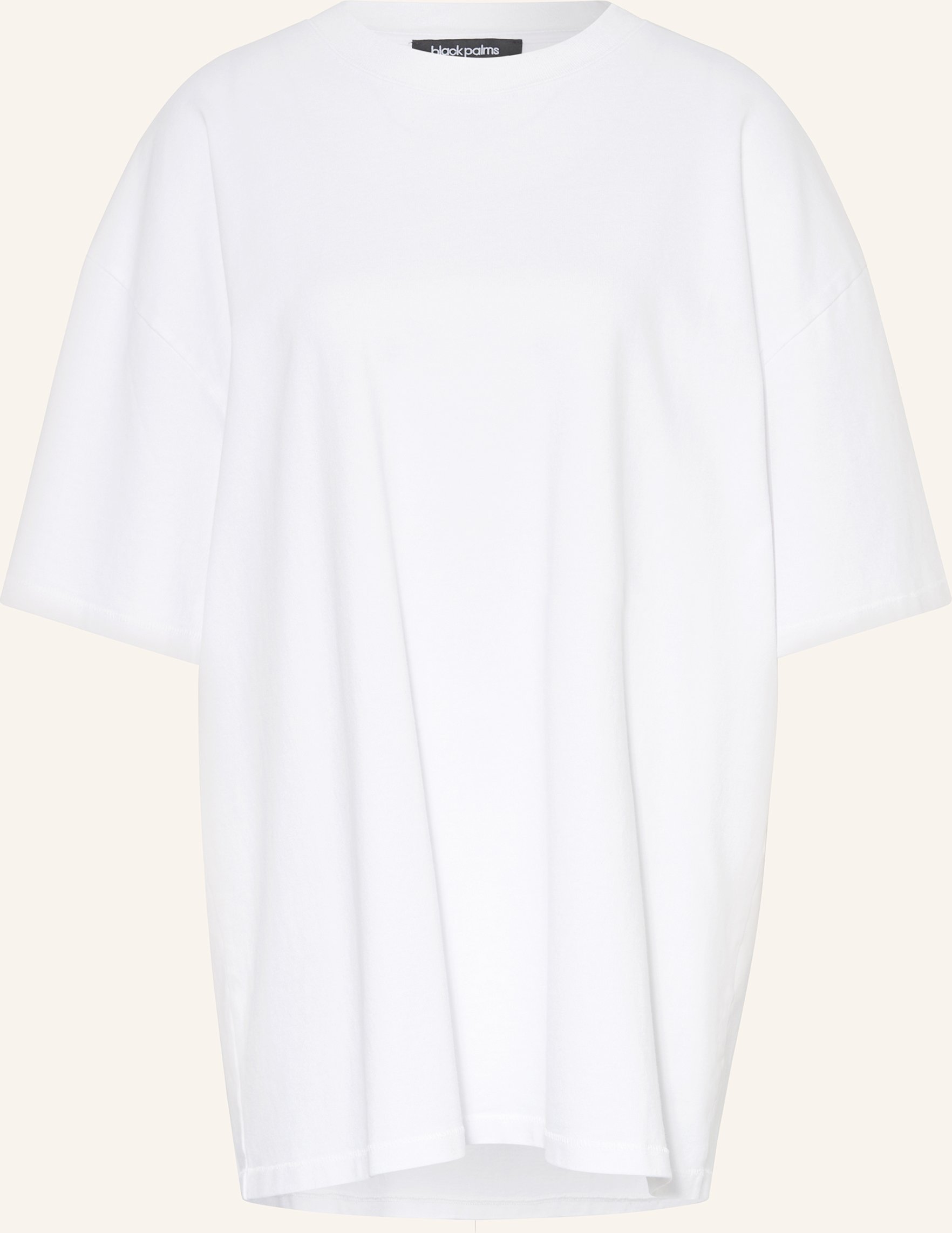 Black Palms Oversized-Shirt weiss