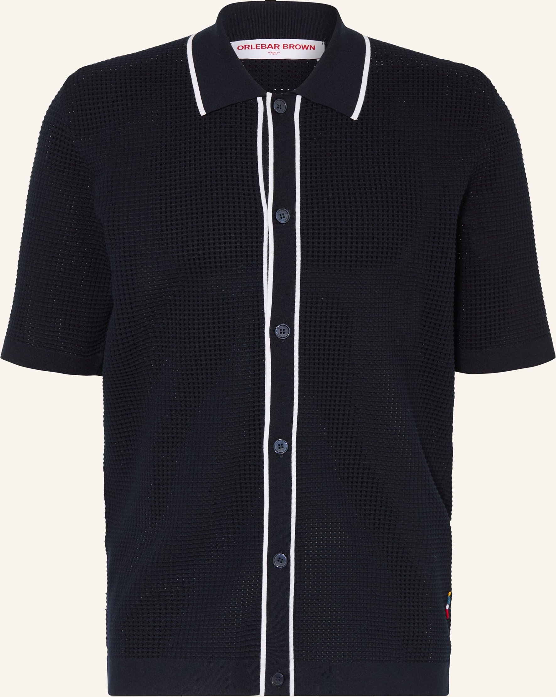 Orlebar Brown Resorthemd Roddy Slim Fit blau