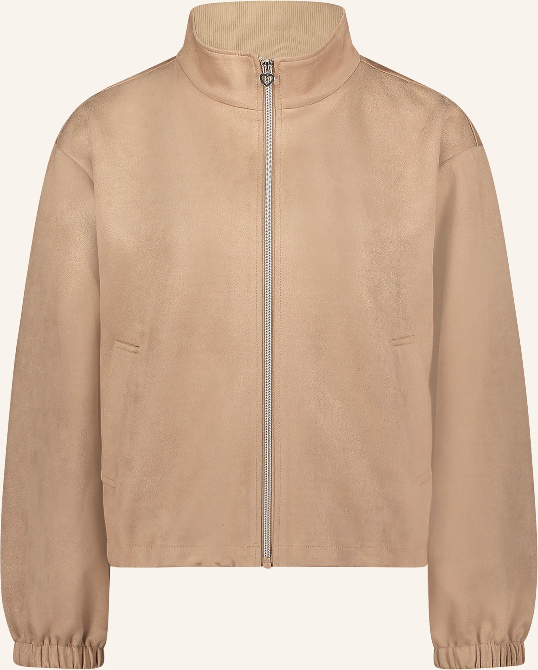 Thumbnail - Cartoon Blouson In Lederoptik beige