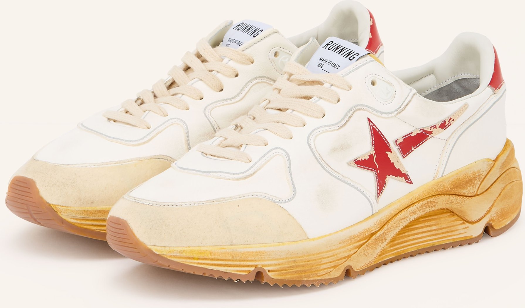 Golden Goose Sneaker Running Sole weiss