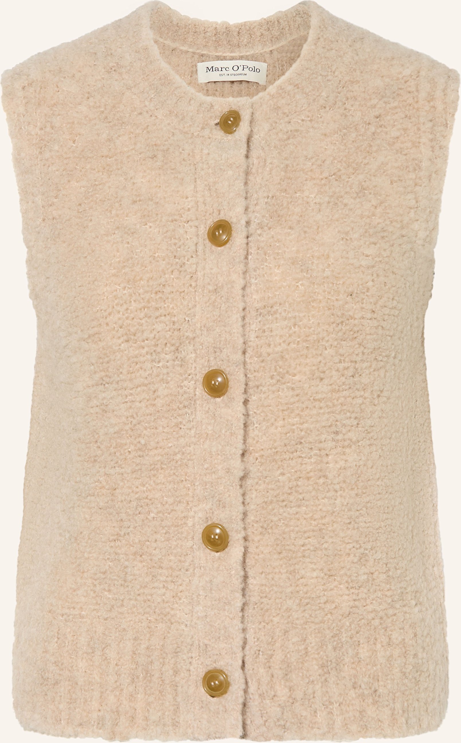 Thumbnail - Marc O'polo Strickweste beige