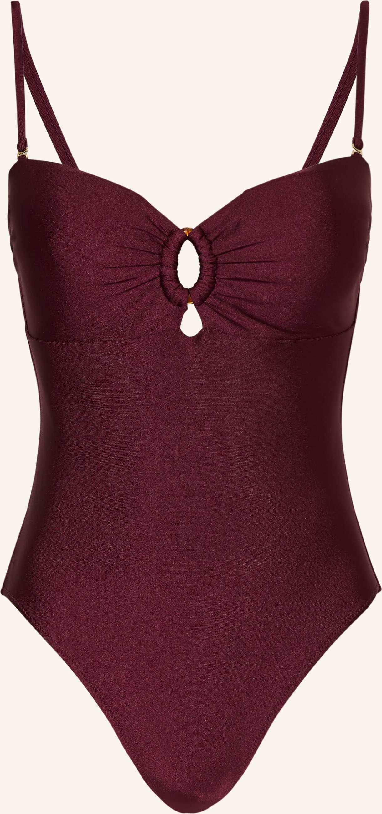 Mrs & Hugs Bandeau-Badeanzug Mit Cut-Outs lila