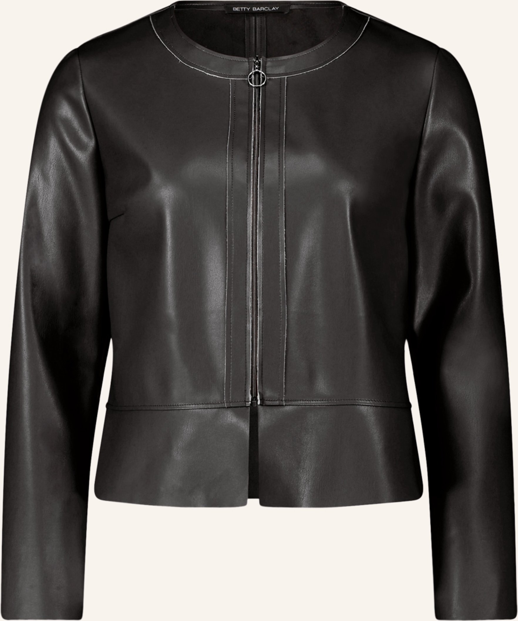 Betty Barclay Jacke In Lederoptik schwarz