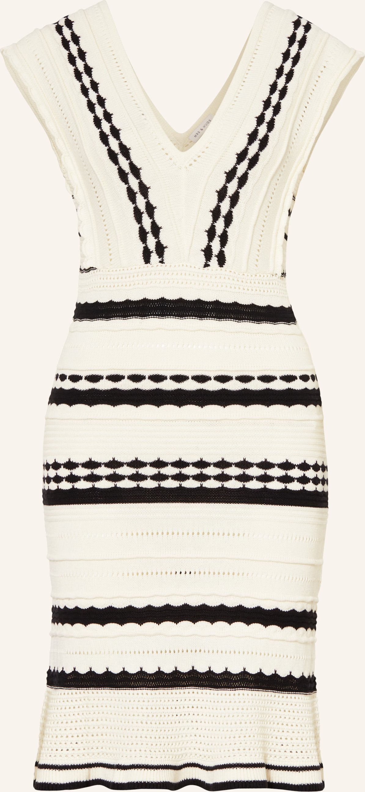 Mrs & Hugs Strickkleid weiss