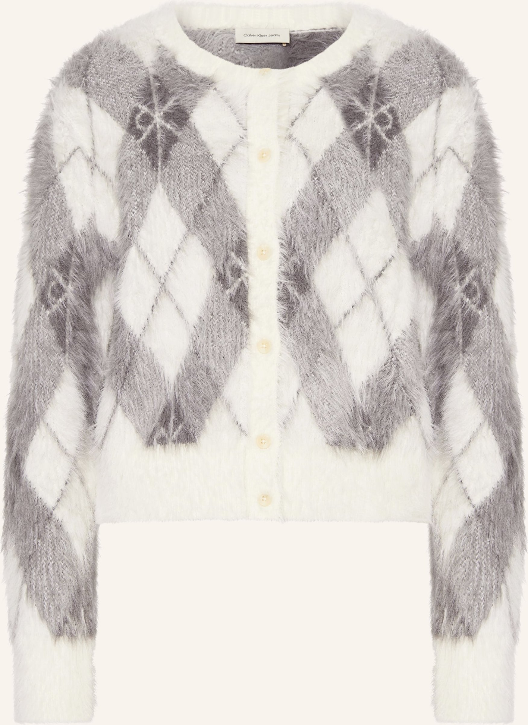 Calvin Klein Jeans Strickjacke weiss