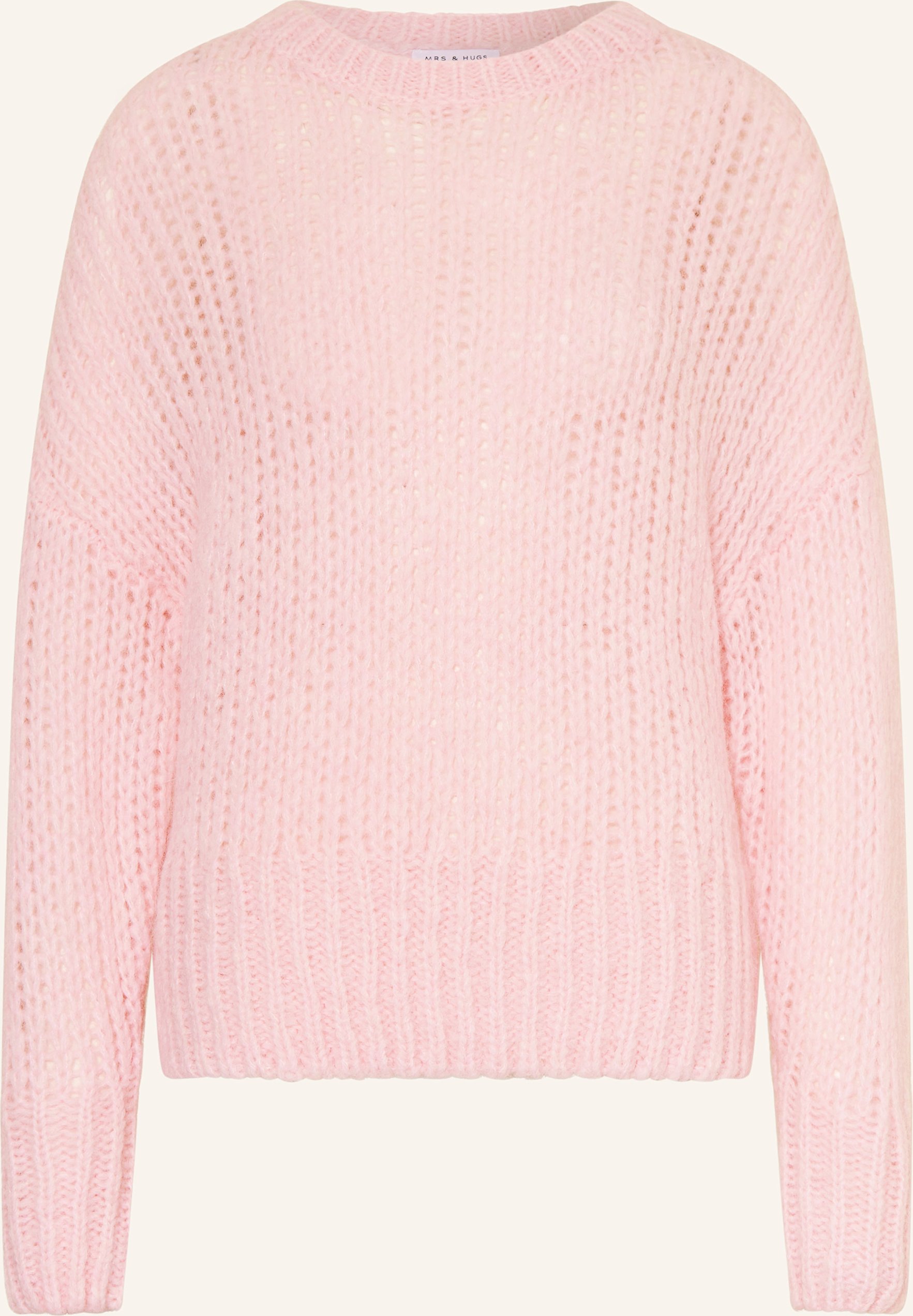 Mrs & Hugs Pullover Mit Alpaka rosa