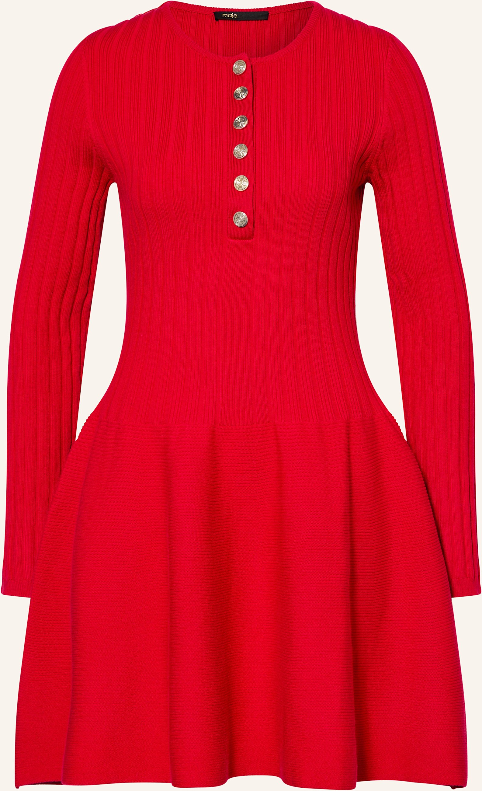 Thumbnail - Maje Strickkleid rot