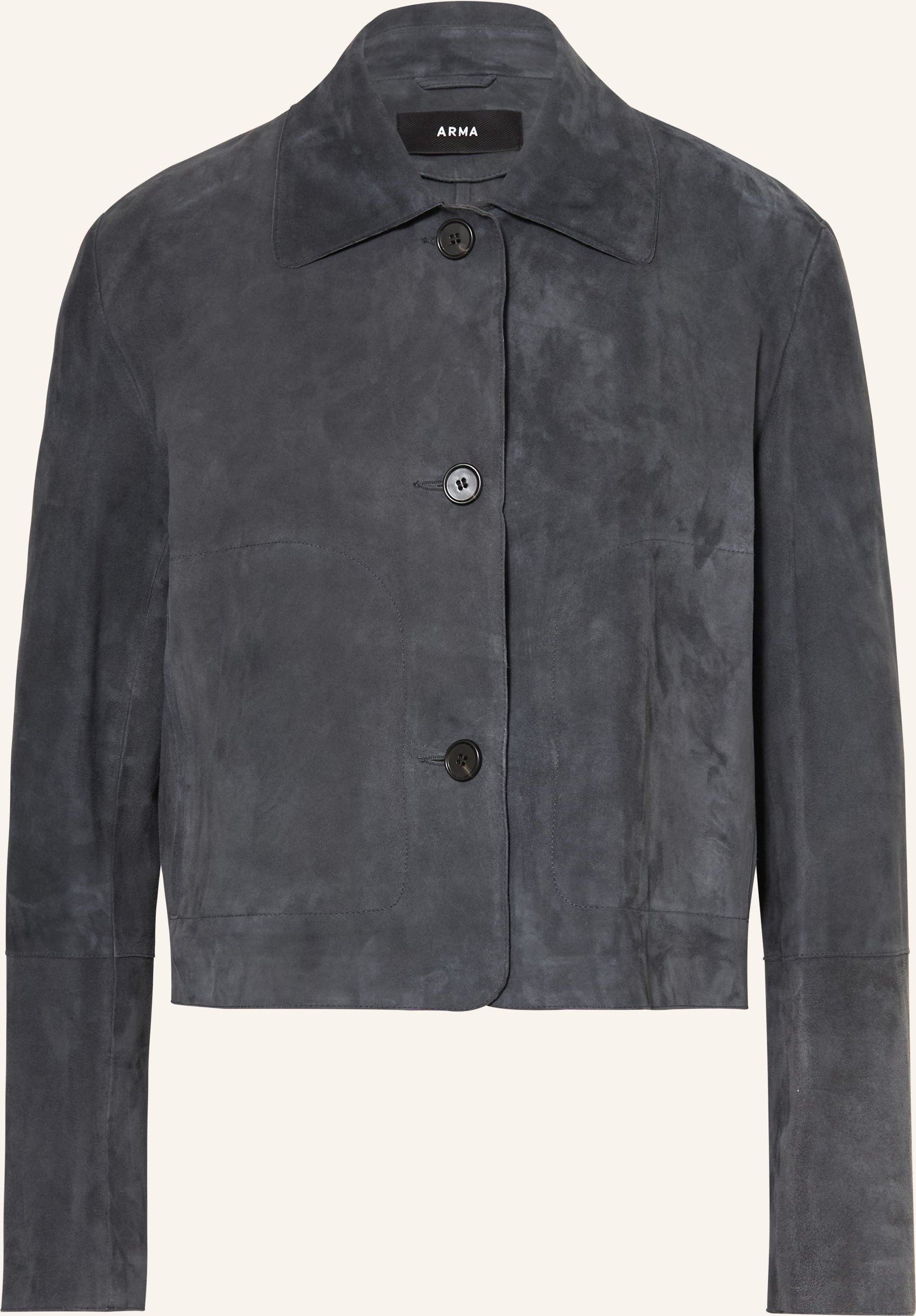 Arma Lederjacke blau