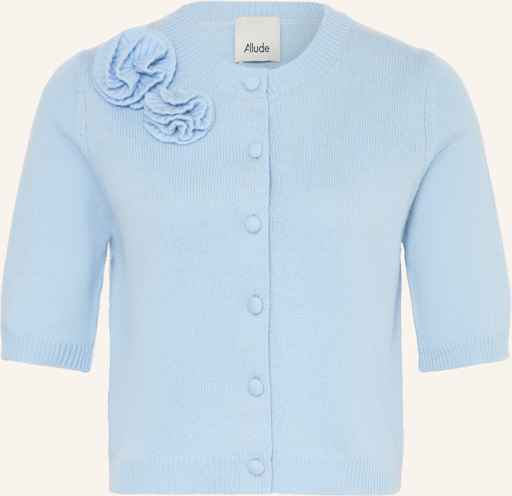 Allude Strickjacke Mit Cashmere blau